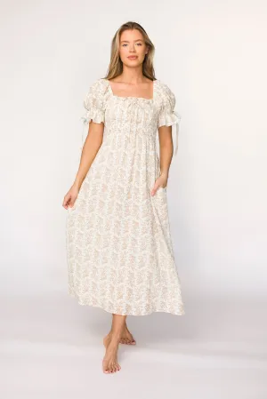 100% Cotton Savanna Steppe Dress in Taupe - Bump Friendly & Inclusive Sizing (S-3XL)