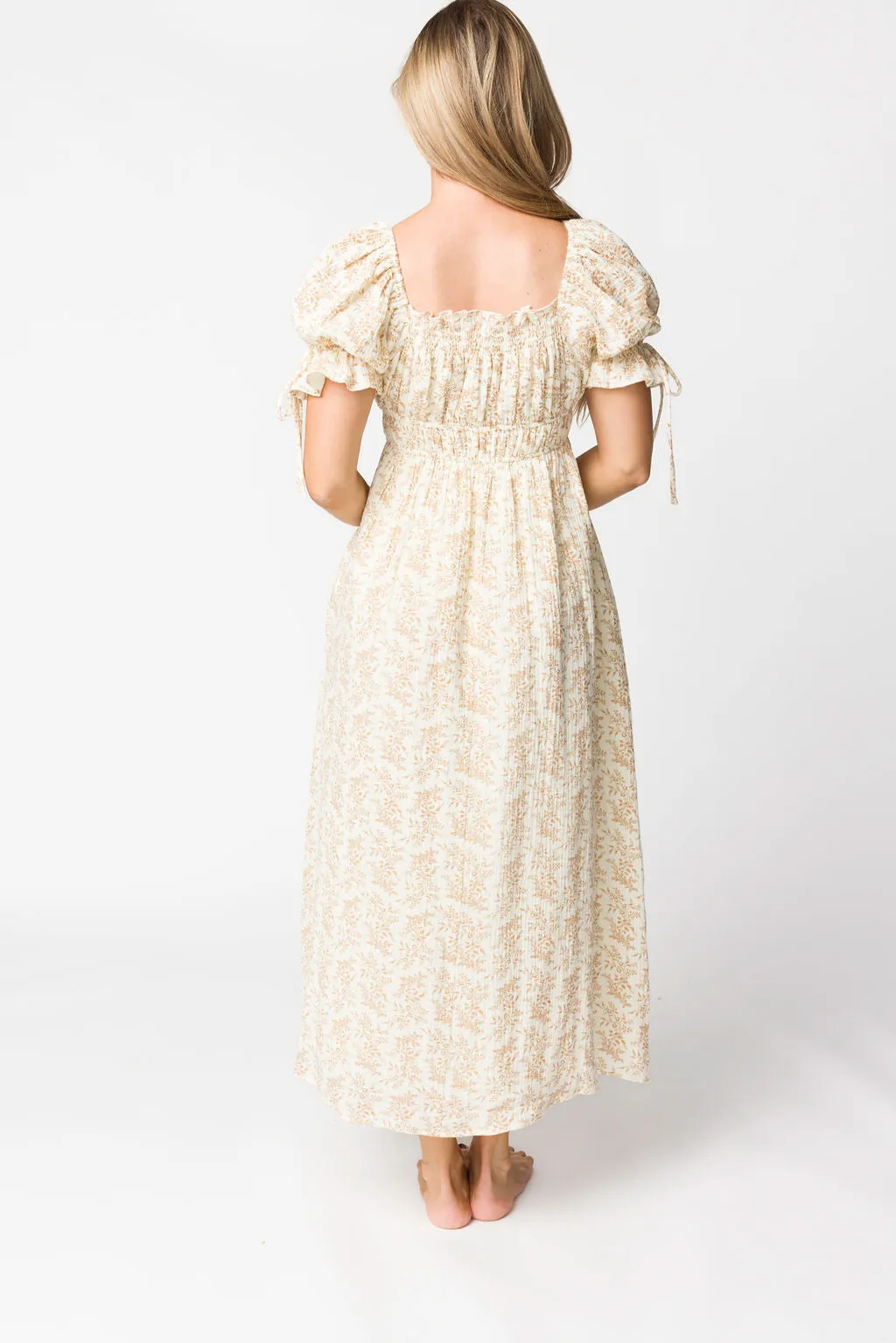 100% Cotton Savanna Steppe Dress in Taupe - Bump Friendly & Inclusive Sizing (S-3XL)