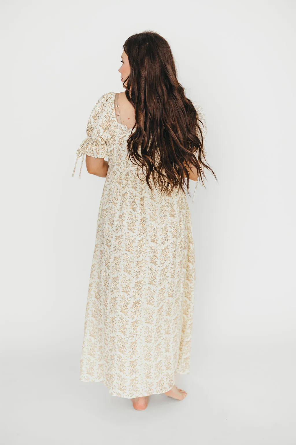 100% Cotton Savanna Steppe Dress in Taupe - Bump Friendly & Inclusive Sizing (S-3XL)