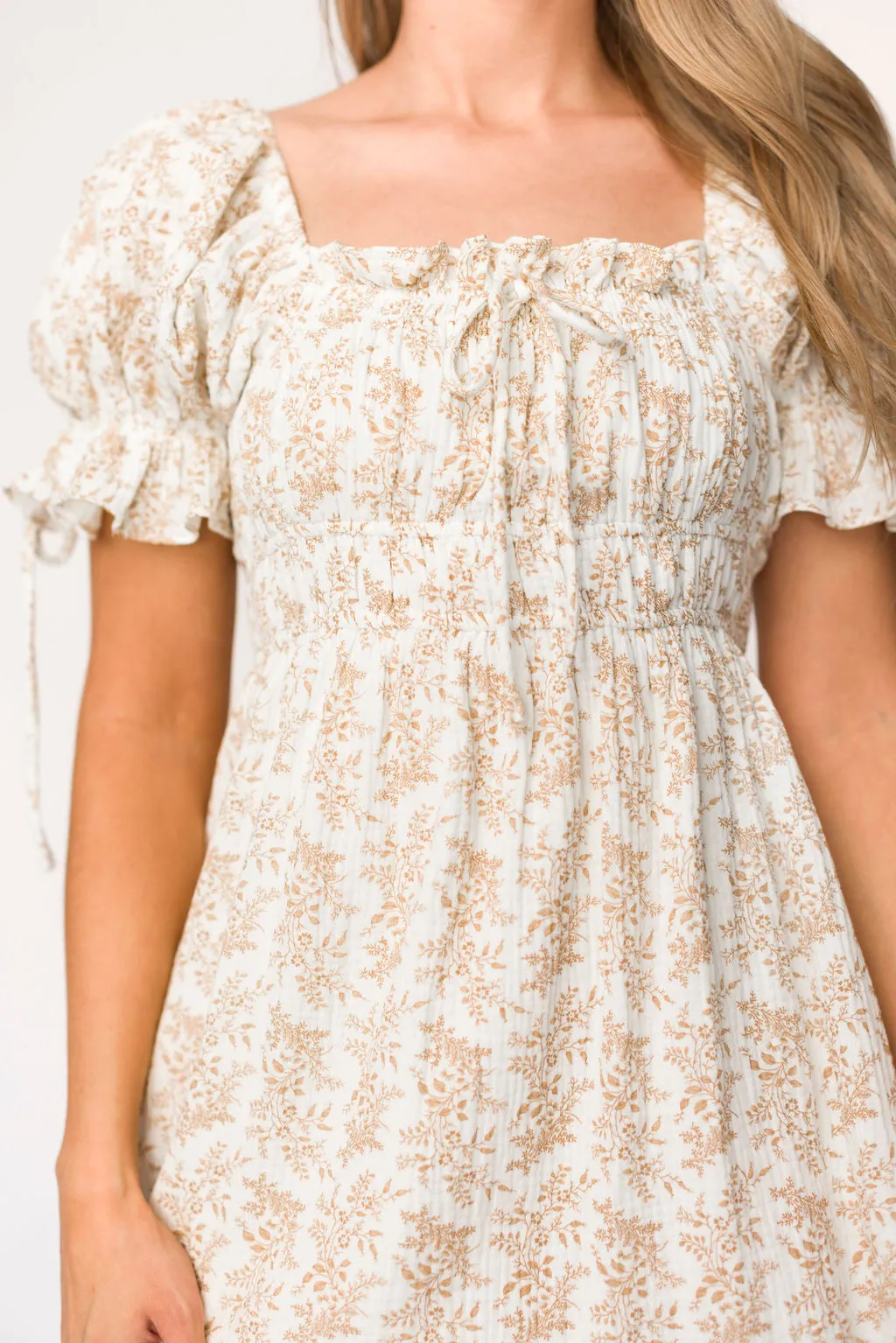 100% Cotton Savanna Steppe Dress in Taupe - Bump Friendly & Inclusive Sizing (S-3XL)