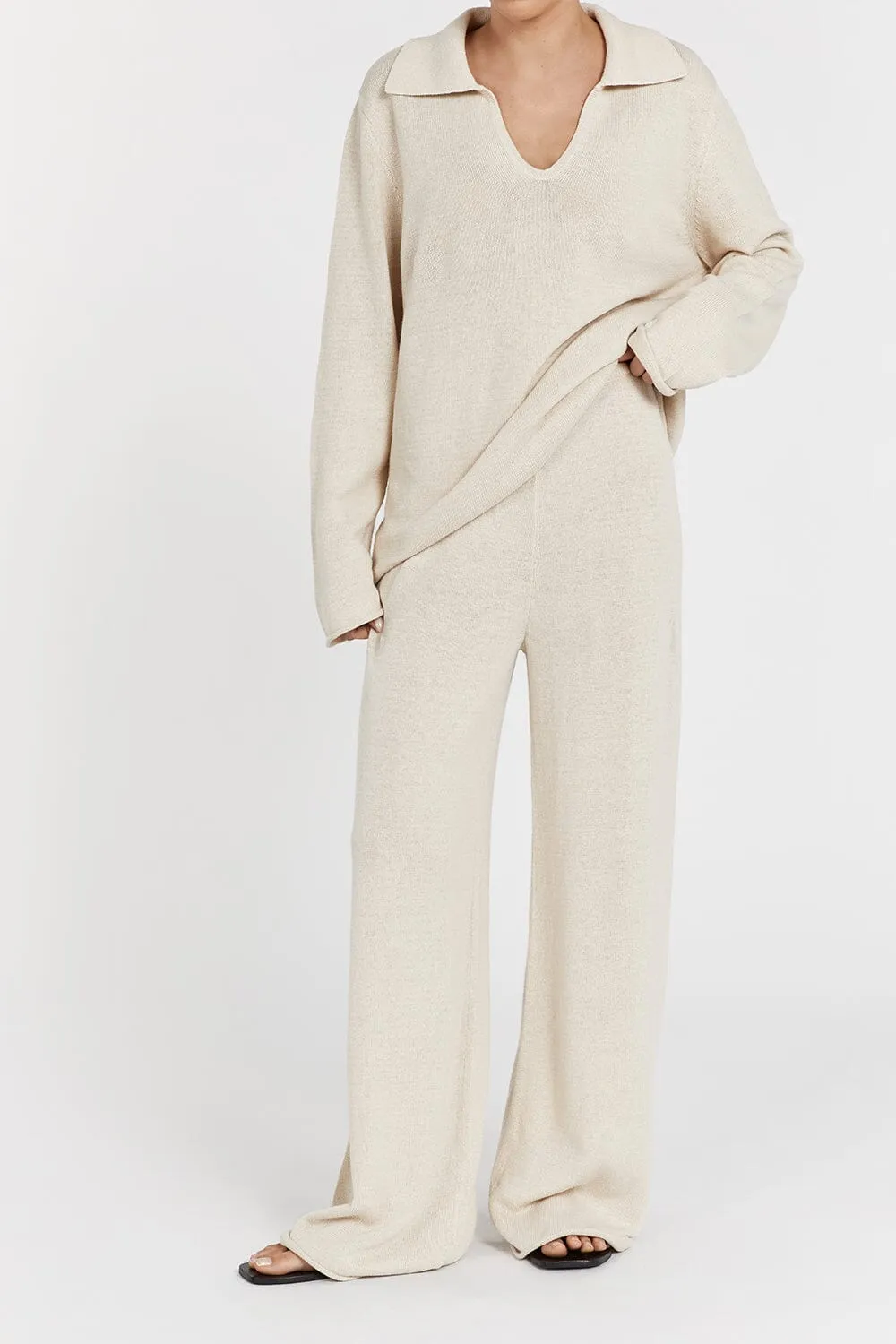 ALDER NATURAL KNIT PANT