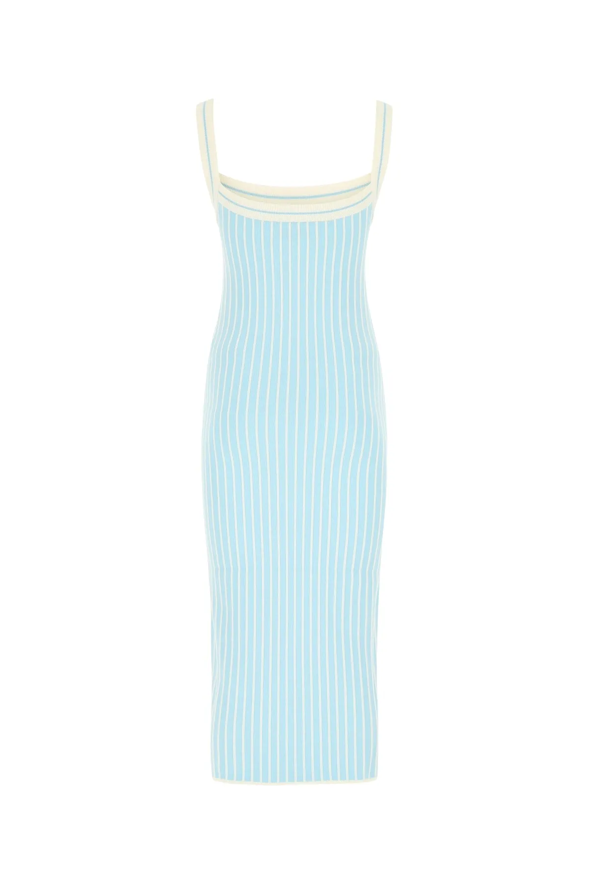 Alessandra Rich Strip-Knitted Dress