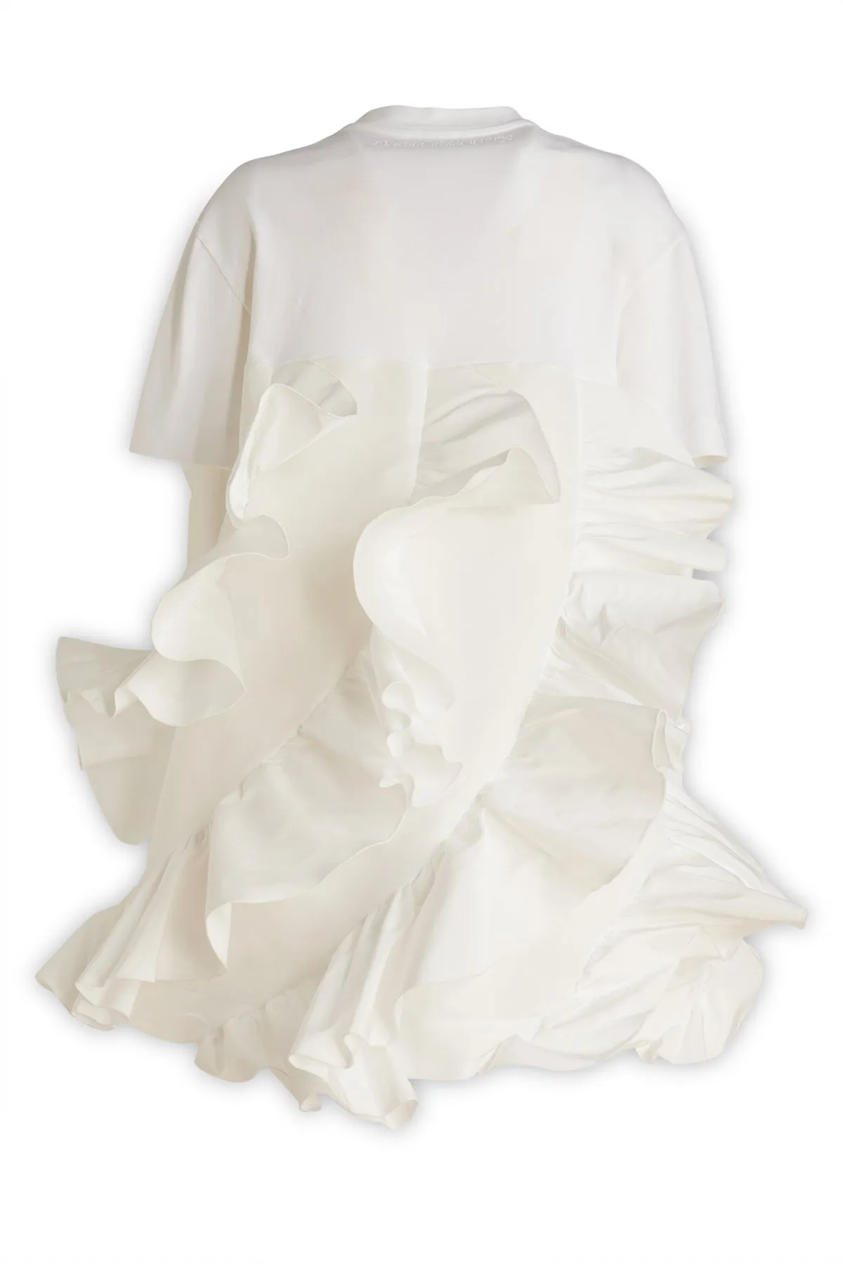 Alexander McQueen Ruffled Short-Sleeved T-Shirt Dress