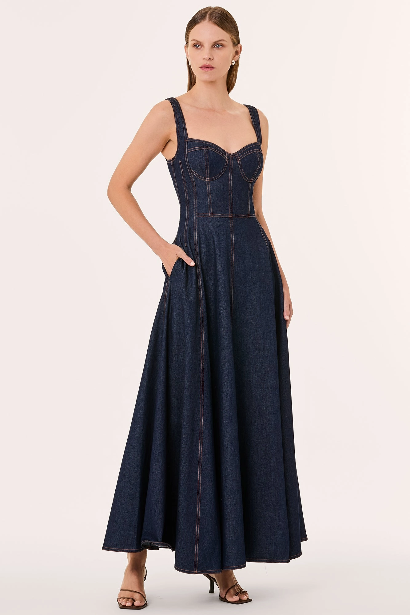 ANYA DRESS - INDIGO
