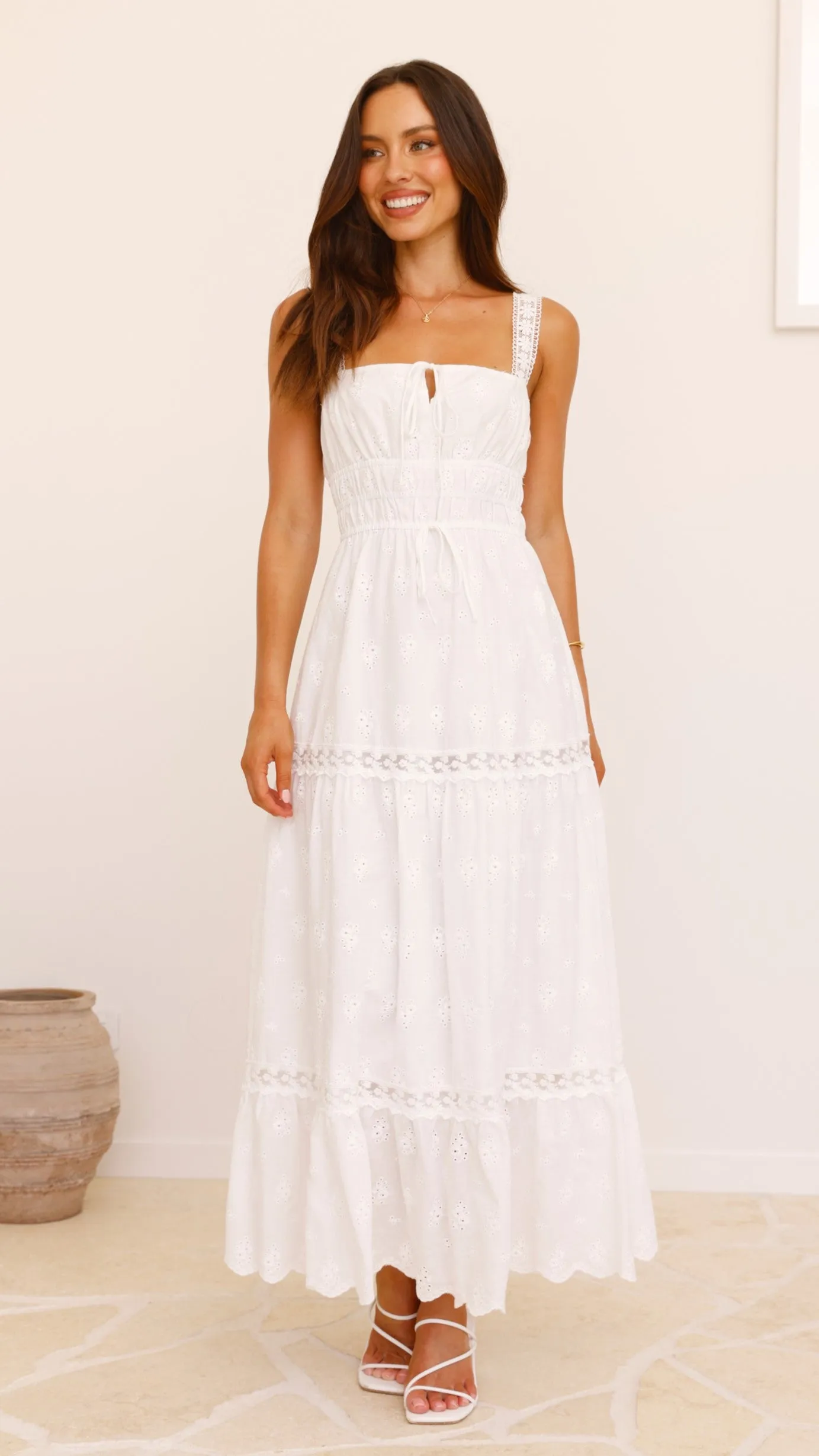 Avianna Maxi Dress - White