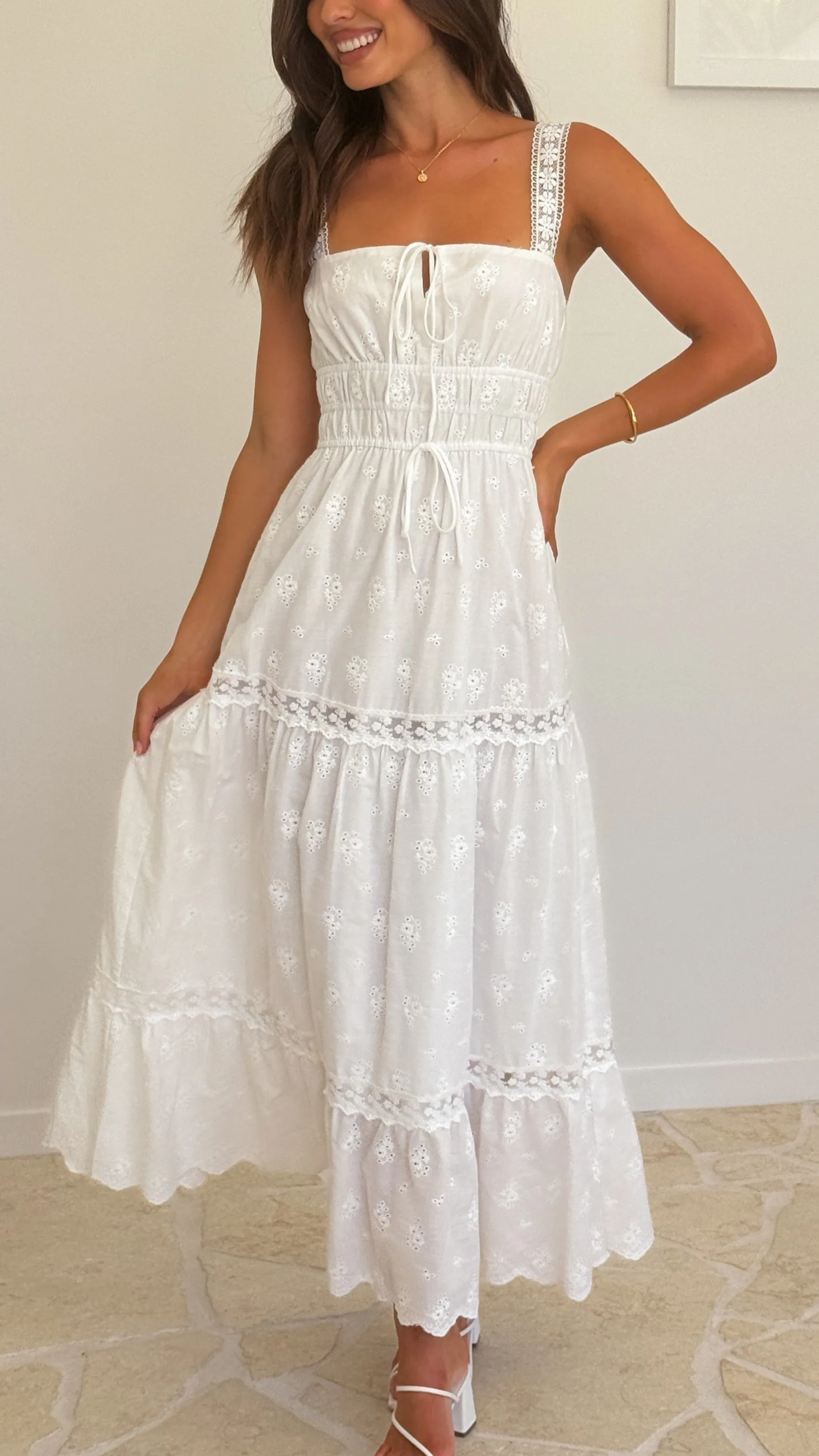 Avianna Maxi Dress - White