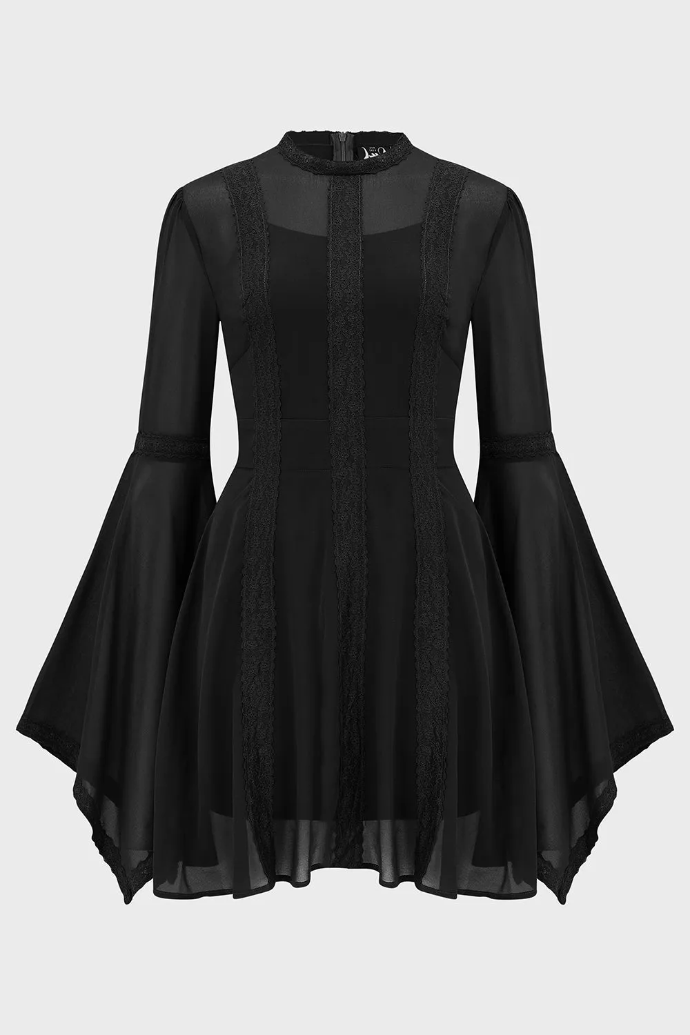 Begone Long Sleeve Mini Dress [BLACK]