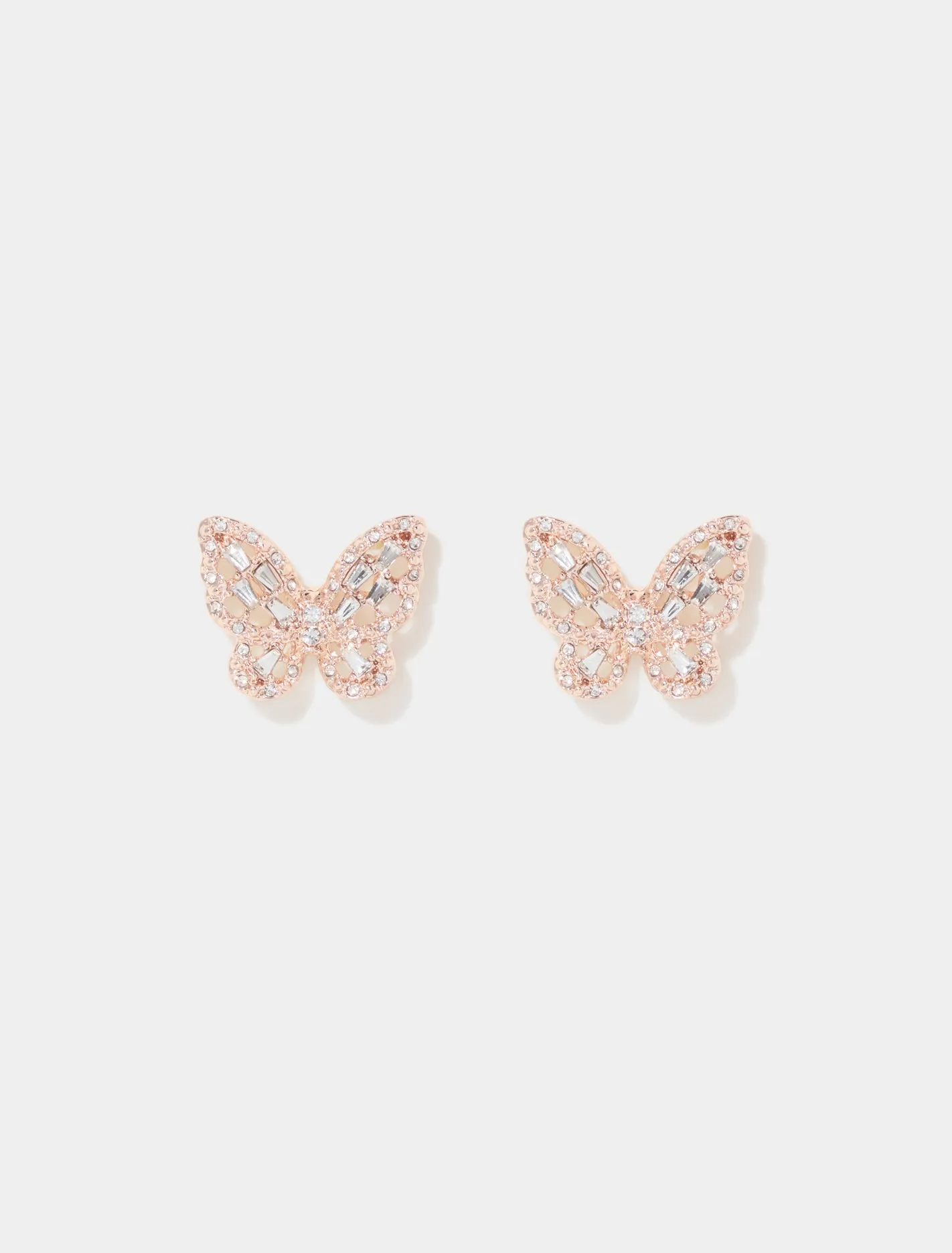 Beverly Butterfly Stone Stud Earrings