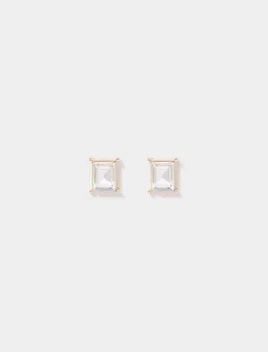 Billie Baguette Stone Stud Earrings