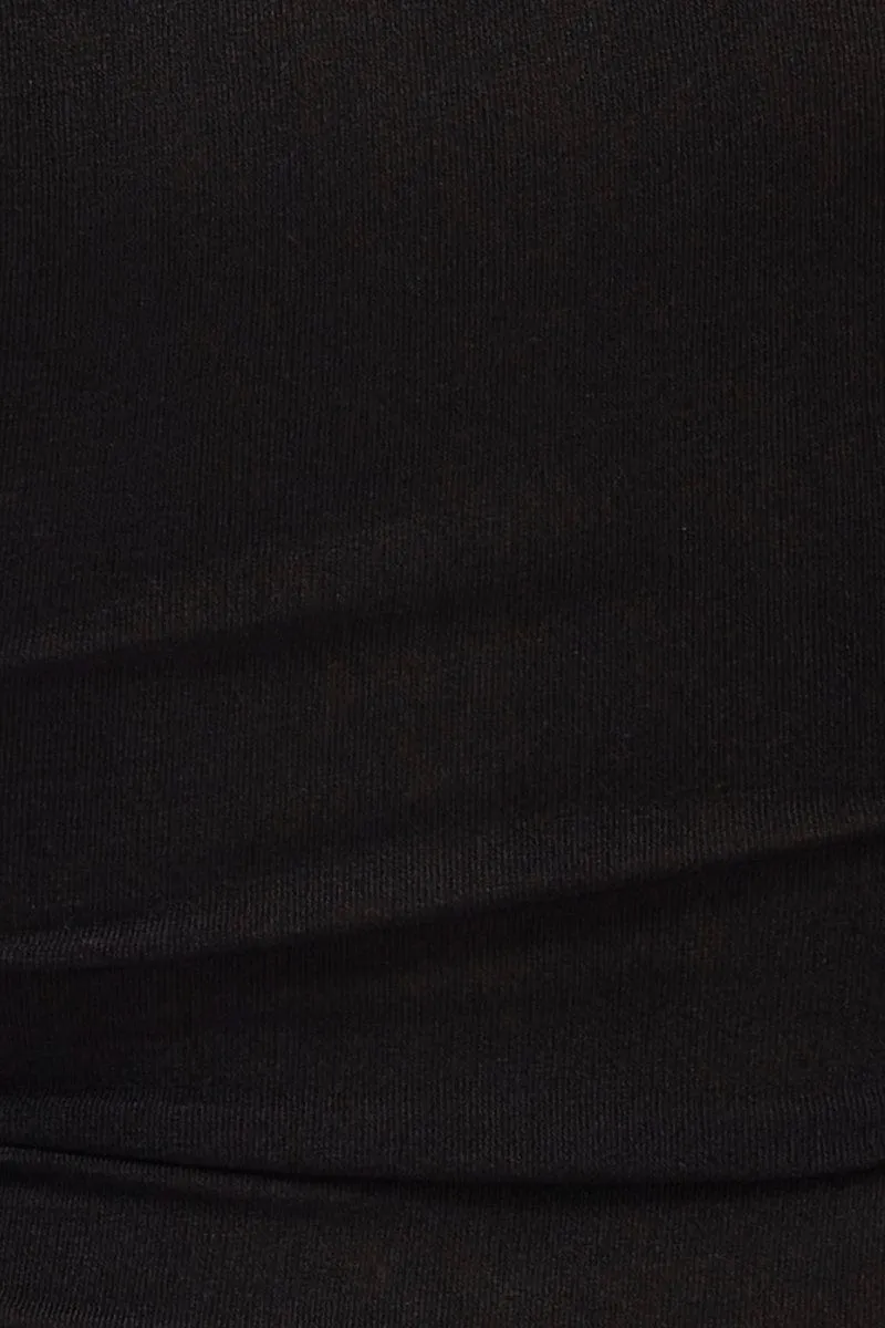 Black Bodycon Dress Short Sleeve Mini