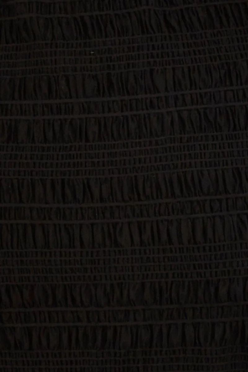 Black Mini Skirt Bodycon Mesh Textured Detail