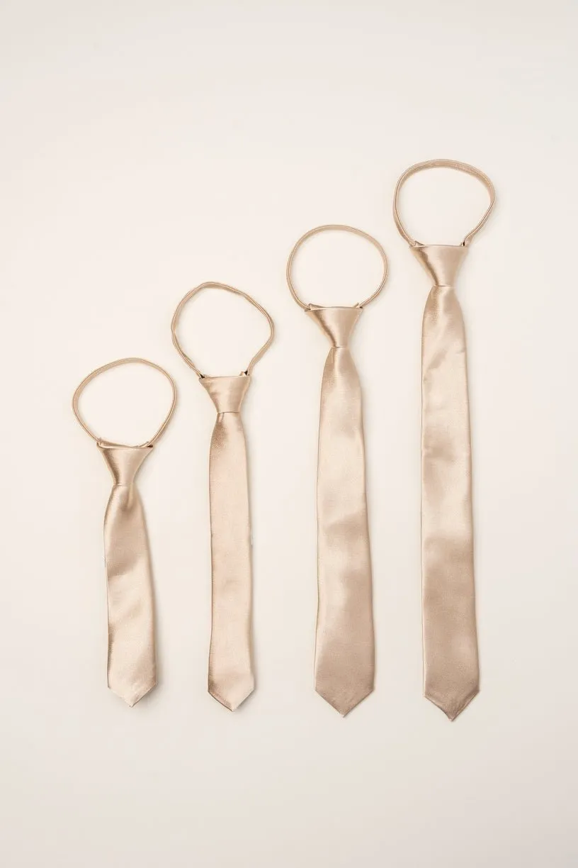 Boys Max Tie in Champagne