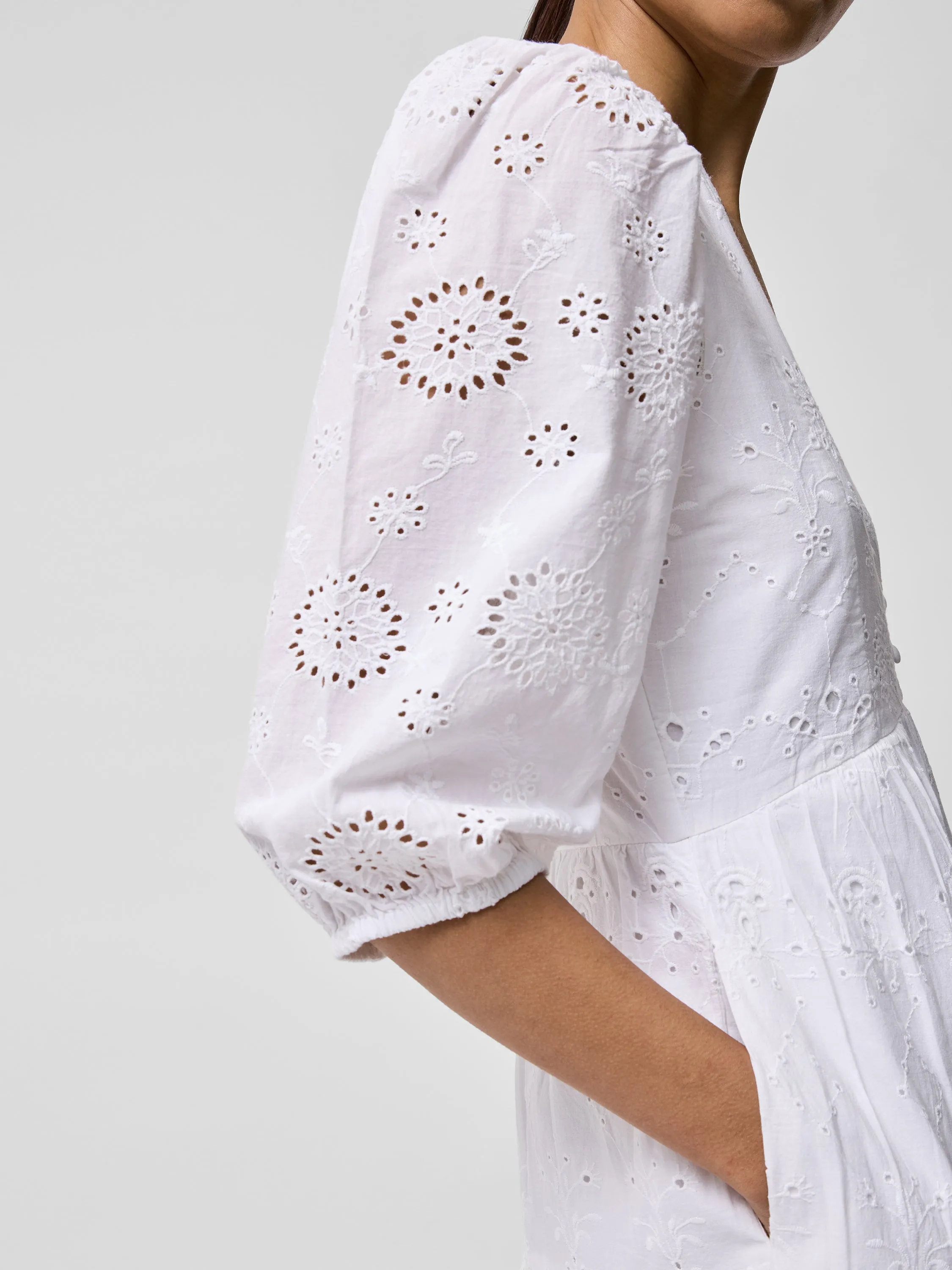 Broderie Anglaise Tiered Dress