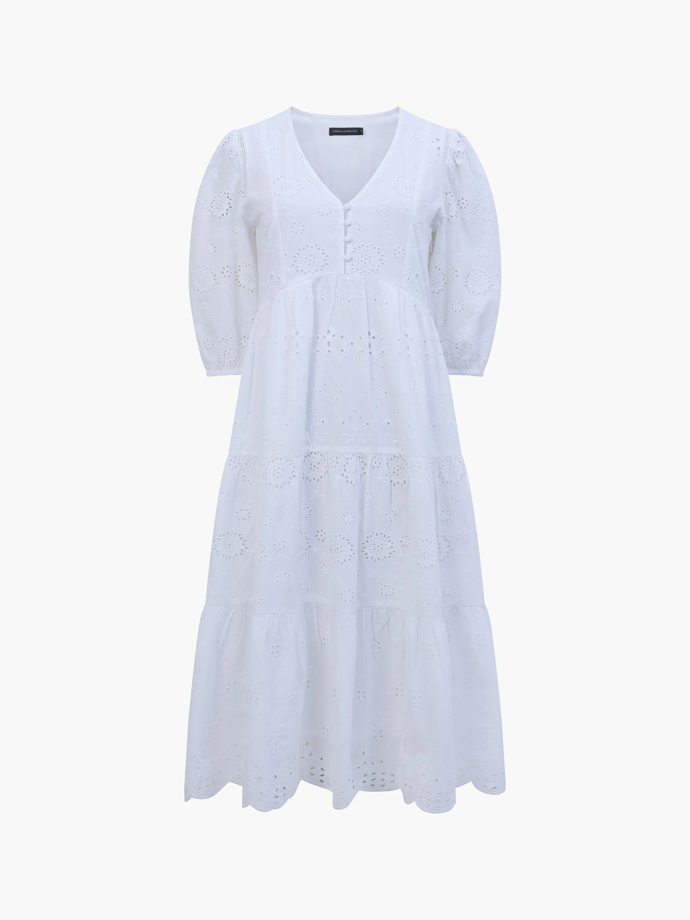 Broderie Anglaise Tiered Dress