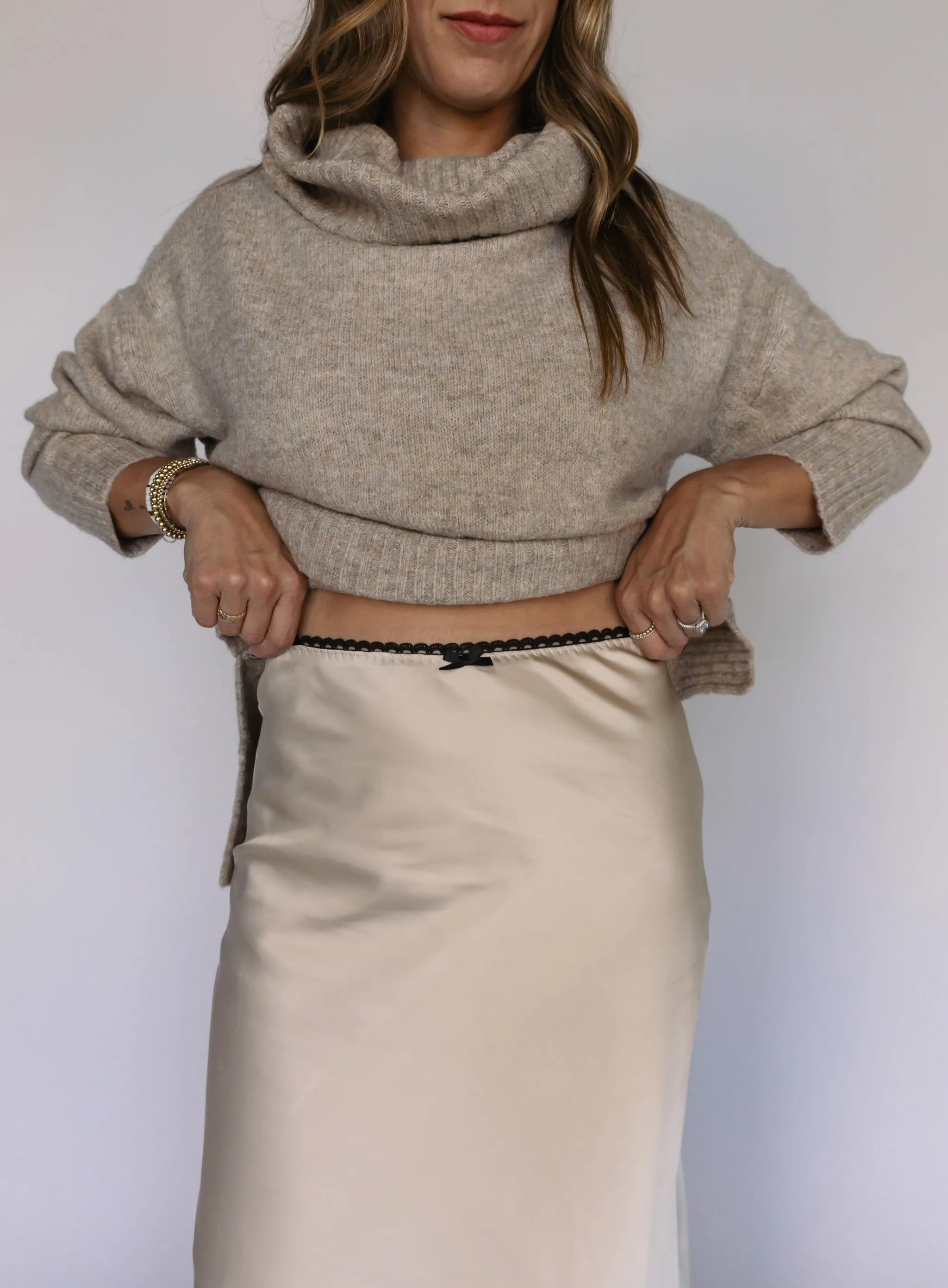 Carol Satin Maxi Skirt - Final Sale