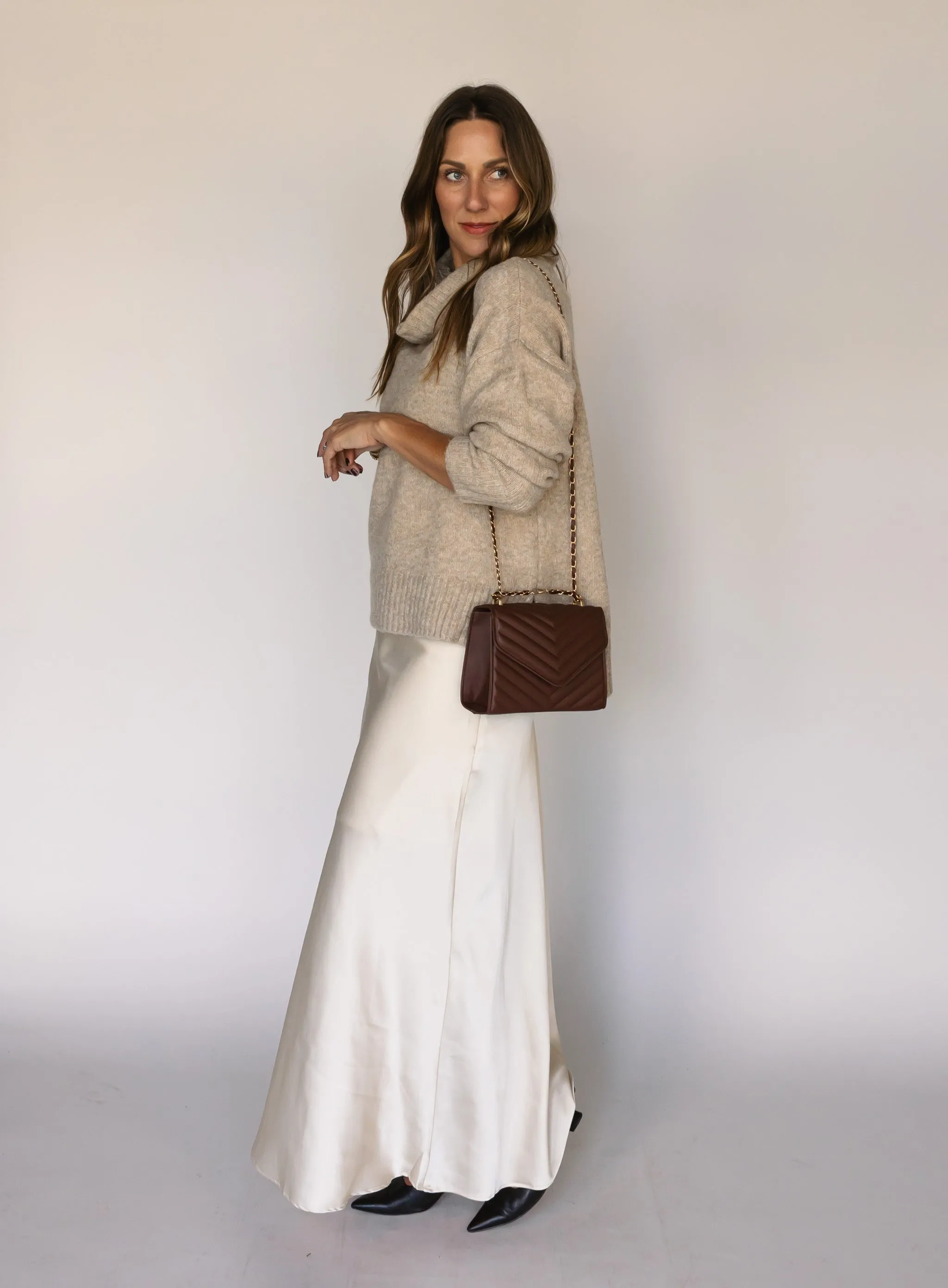 Carol Satin Maxi Skirt - Final Sale