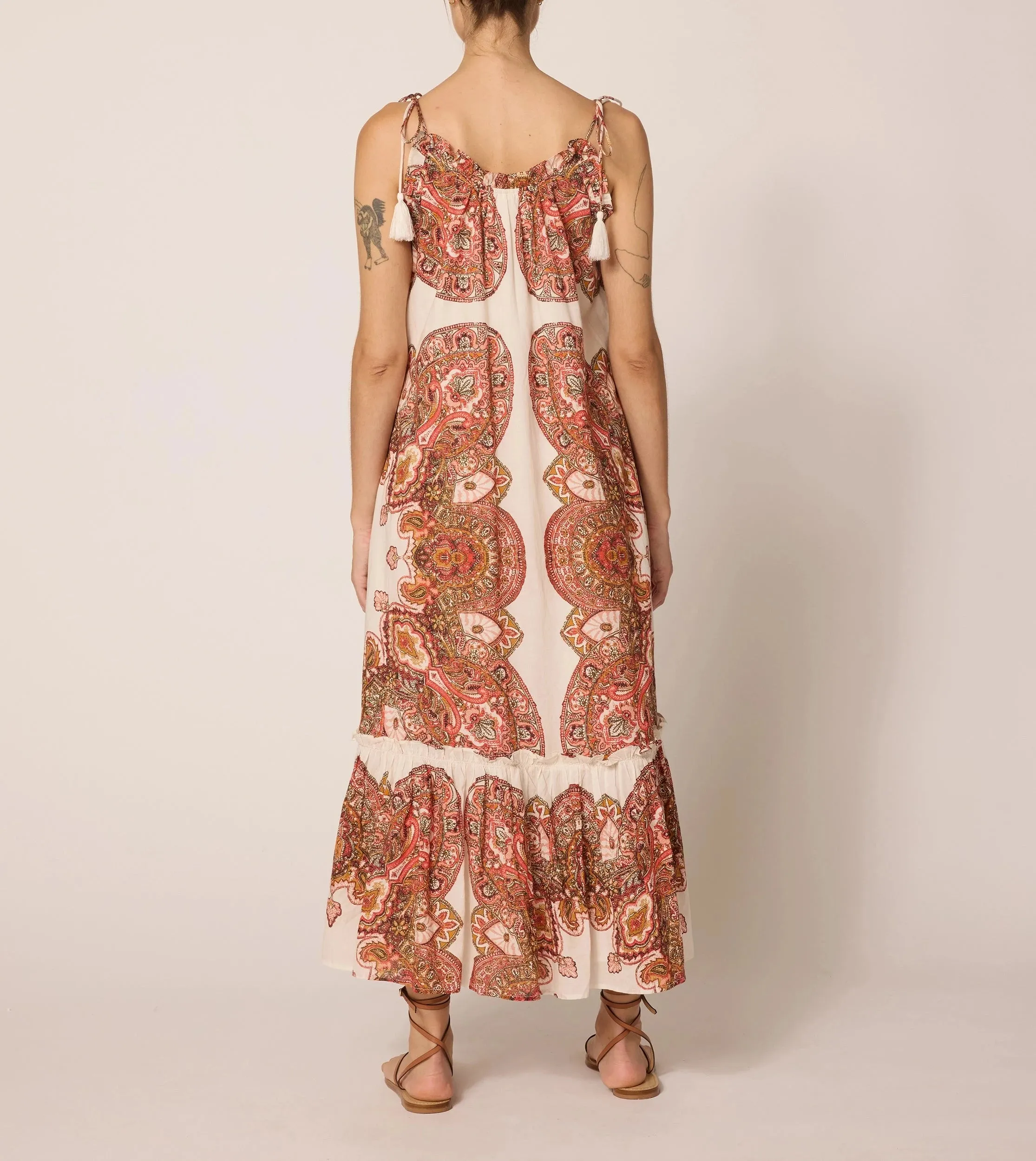 Cindy Ankle Dress | Foulard Paisley