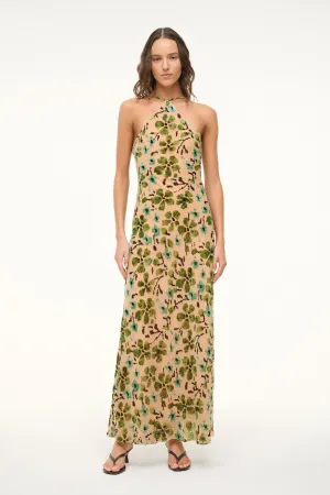 CUBISM DRESS | MOSS FLORAL TAPESTRY