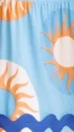 Dallyce Mini Dress - Blue / Orange Sun