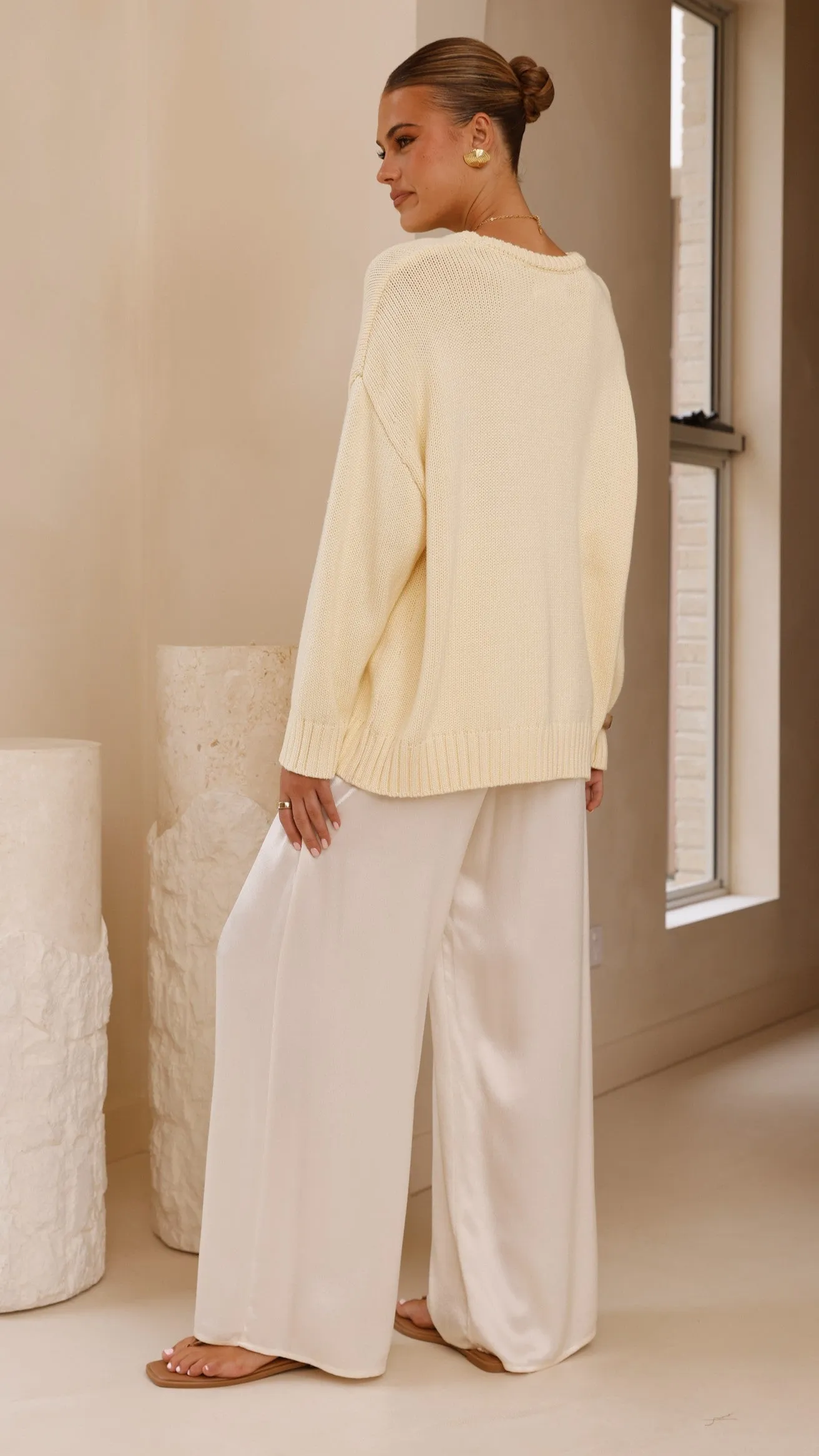 Dara Knitted Sweater - Butter Yellow