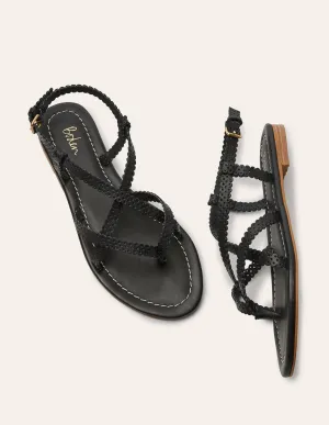 Deborah Strappy Sandals-Black