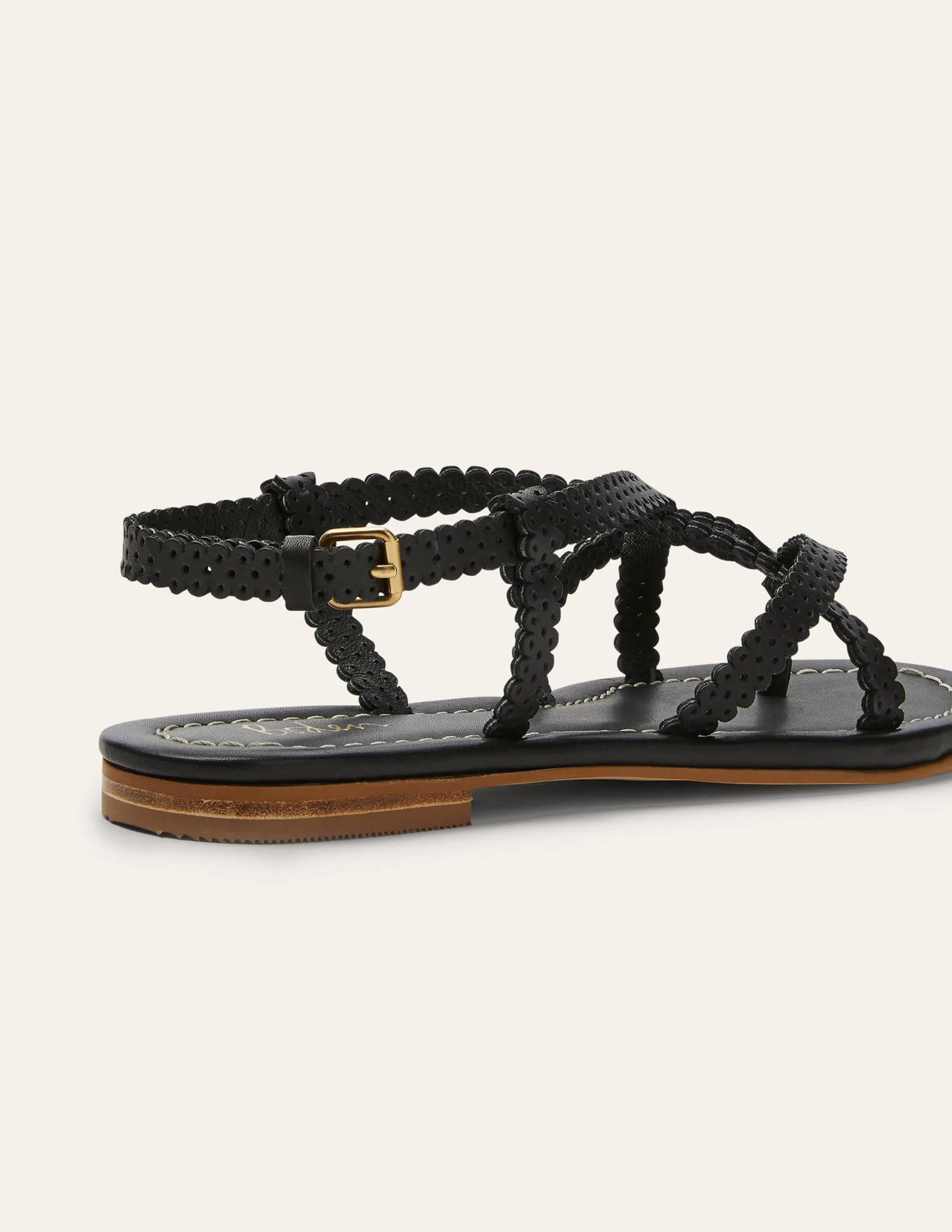 Deborah Strappy Sandals-Black