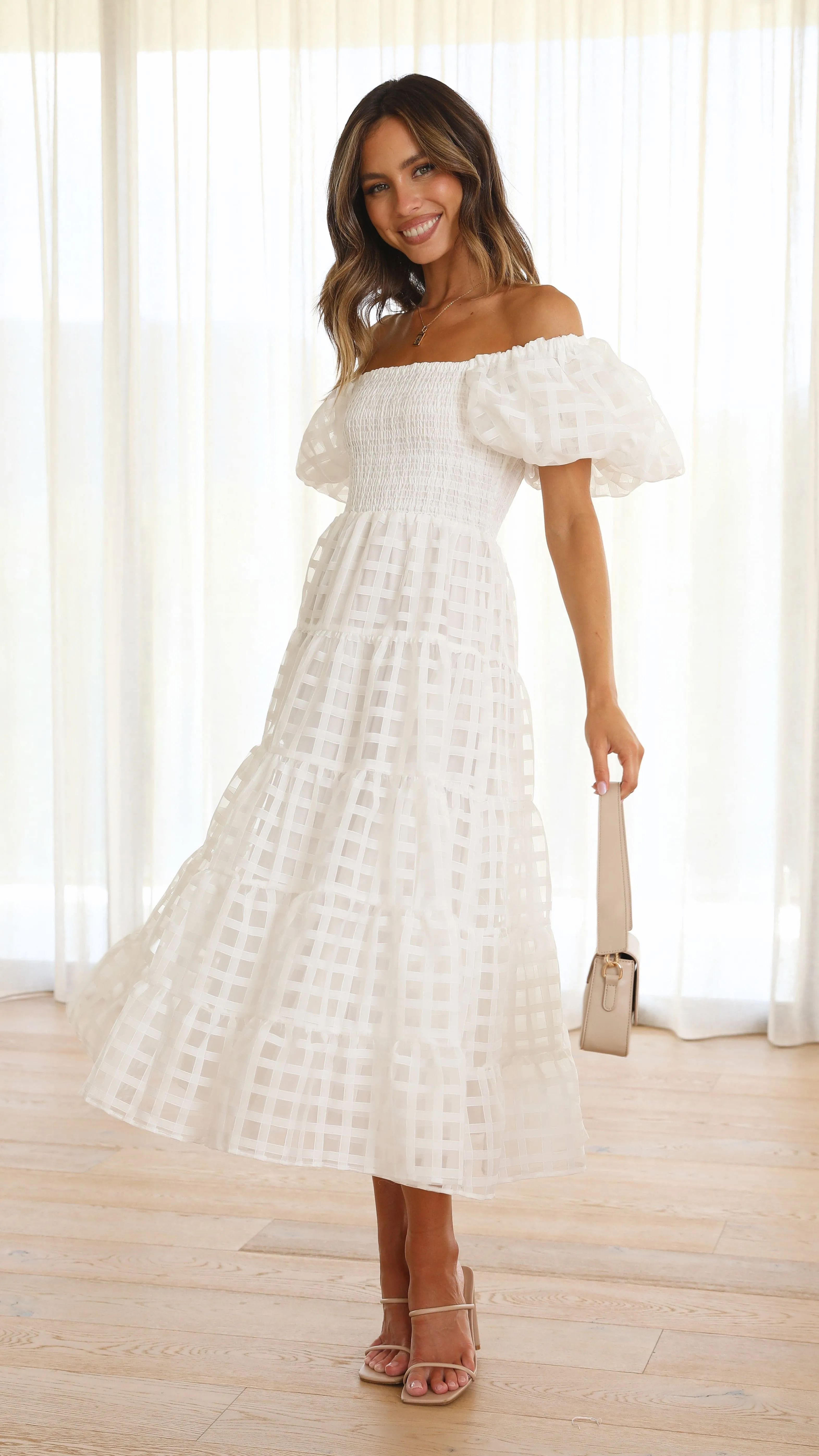 Deemi Maxi Dress - White