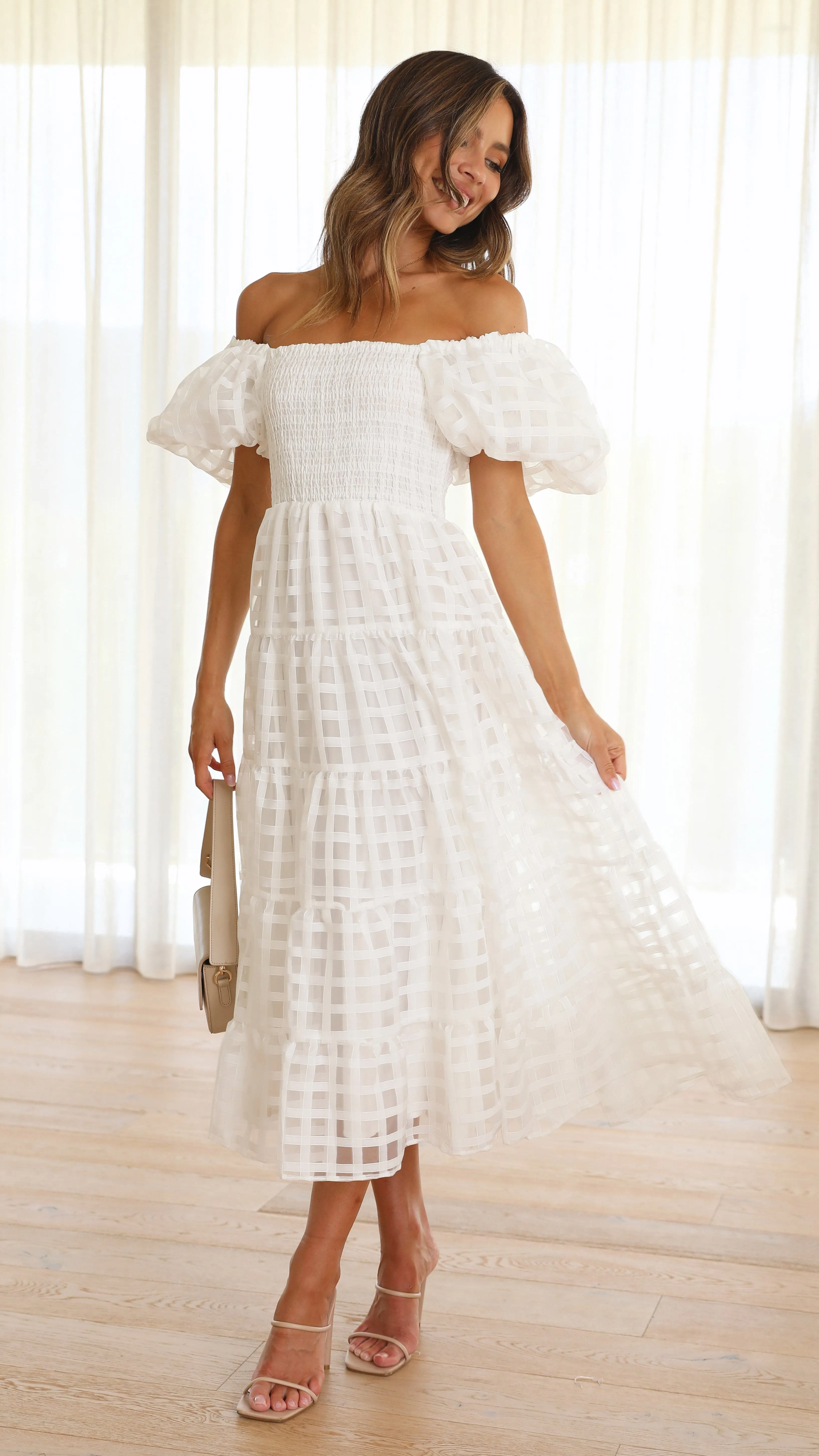 Deemi Maxi Dress - White