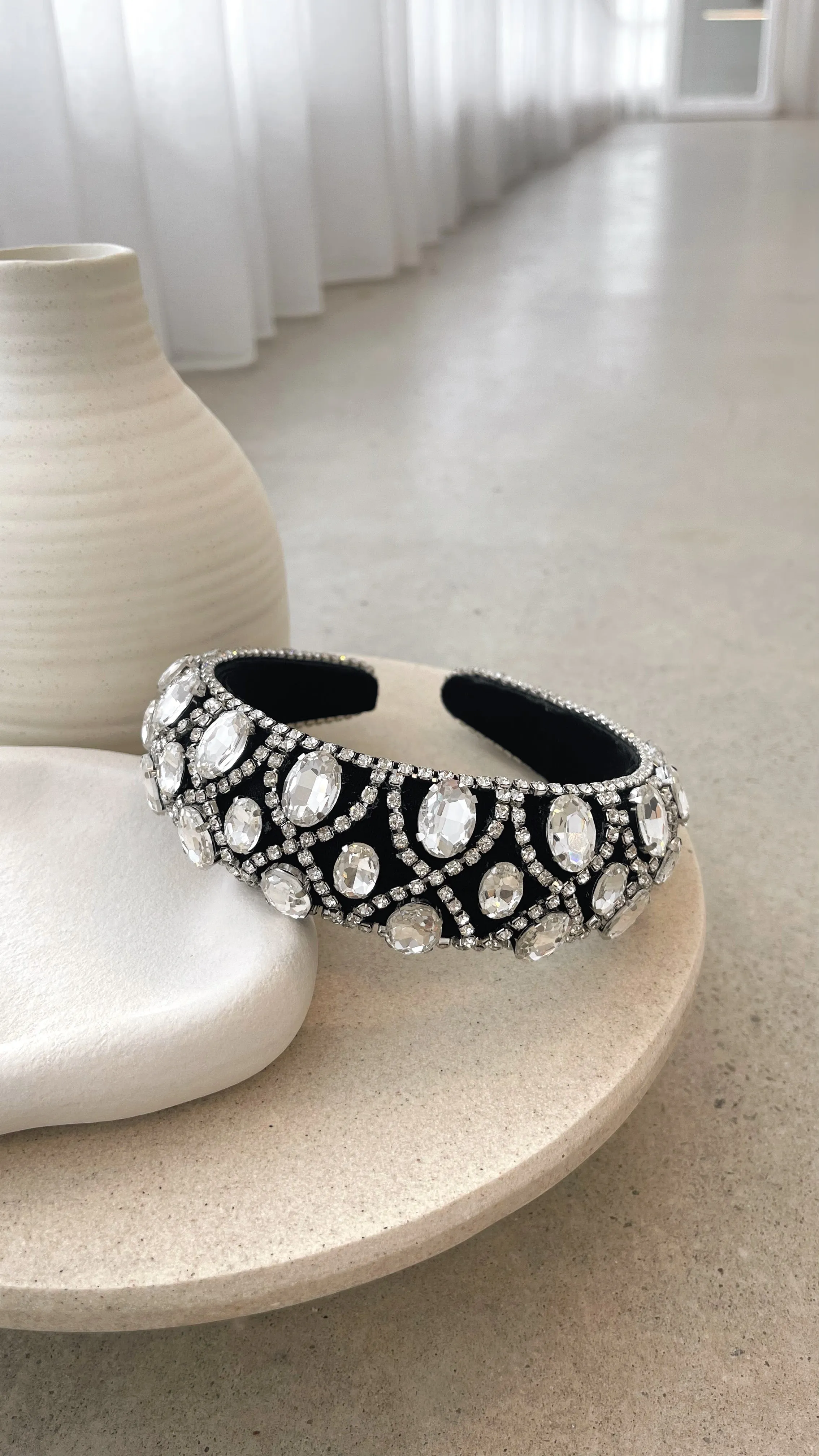 Deka Headband - Black/Silver