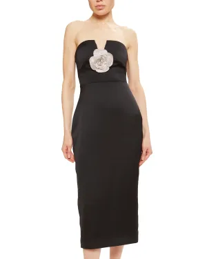 Denisa Strapless Midi Dress