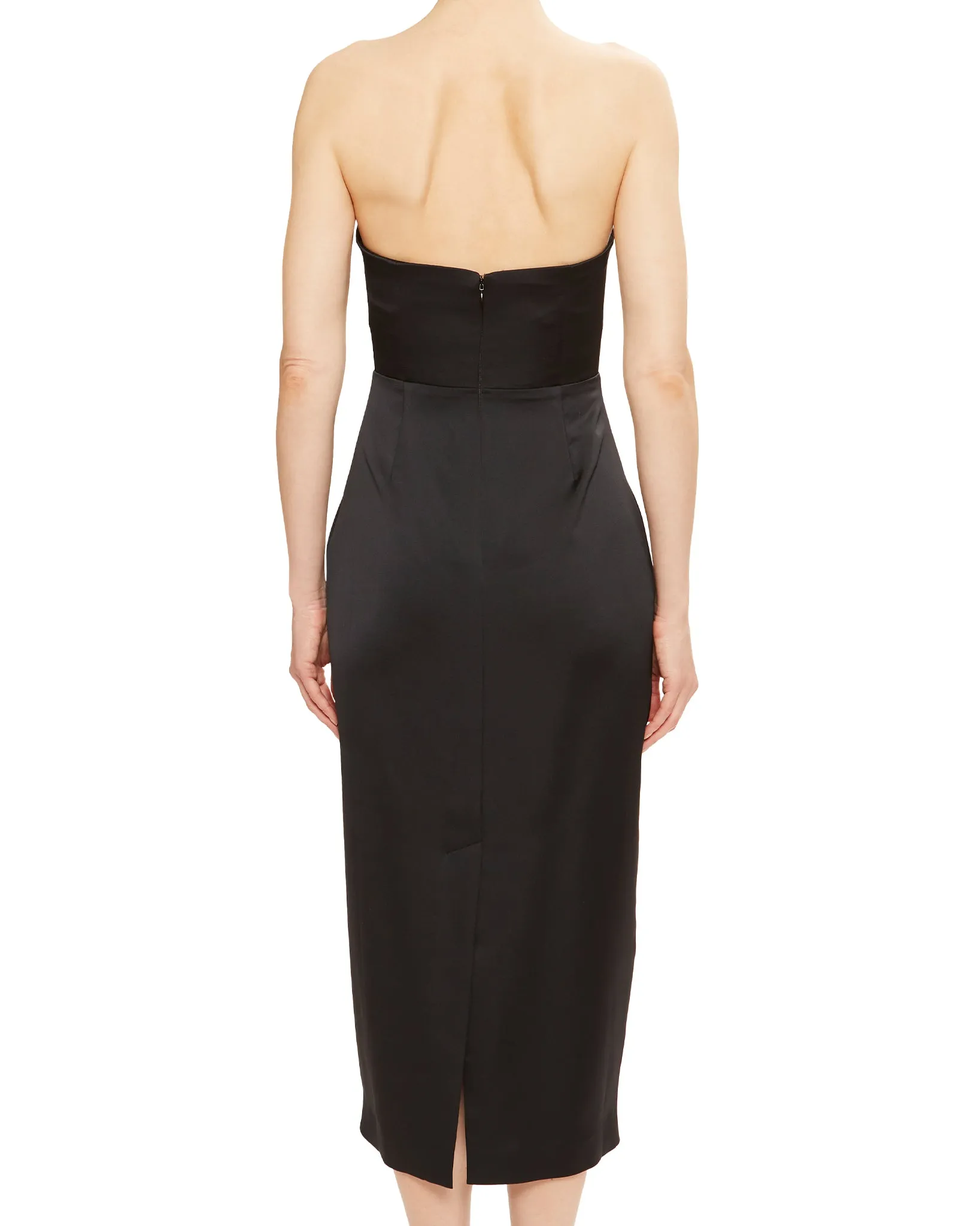 Denisa Strapless Midi Dress