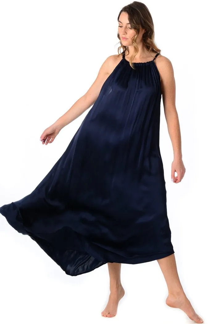 Elizabeth Dress / Sapphire Silk