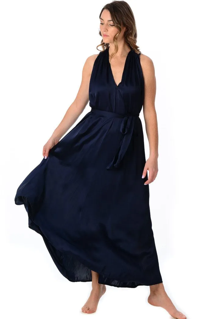 Elizabeth Dress / Sapphire Silk