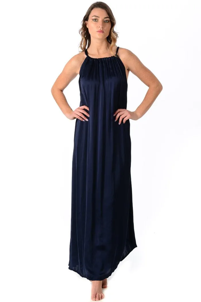 Elizabeth Dress / Sapphire Silk