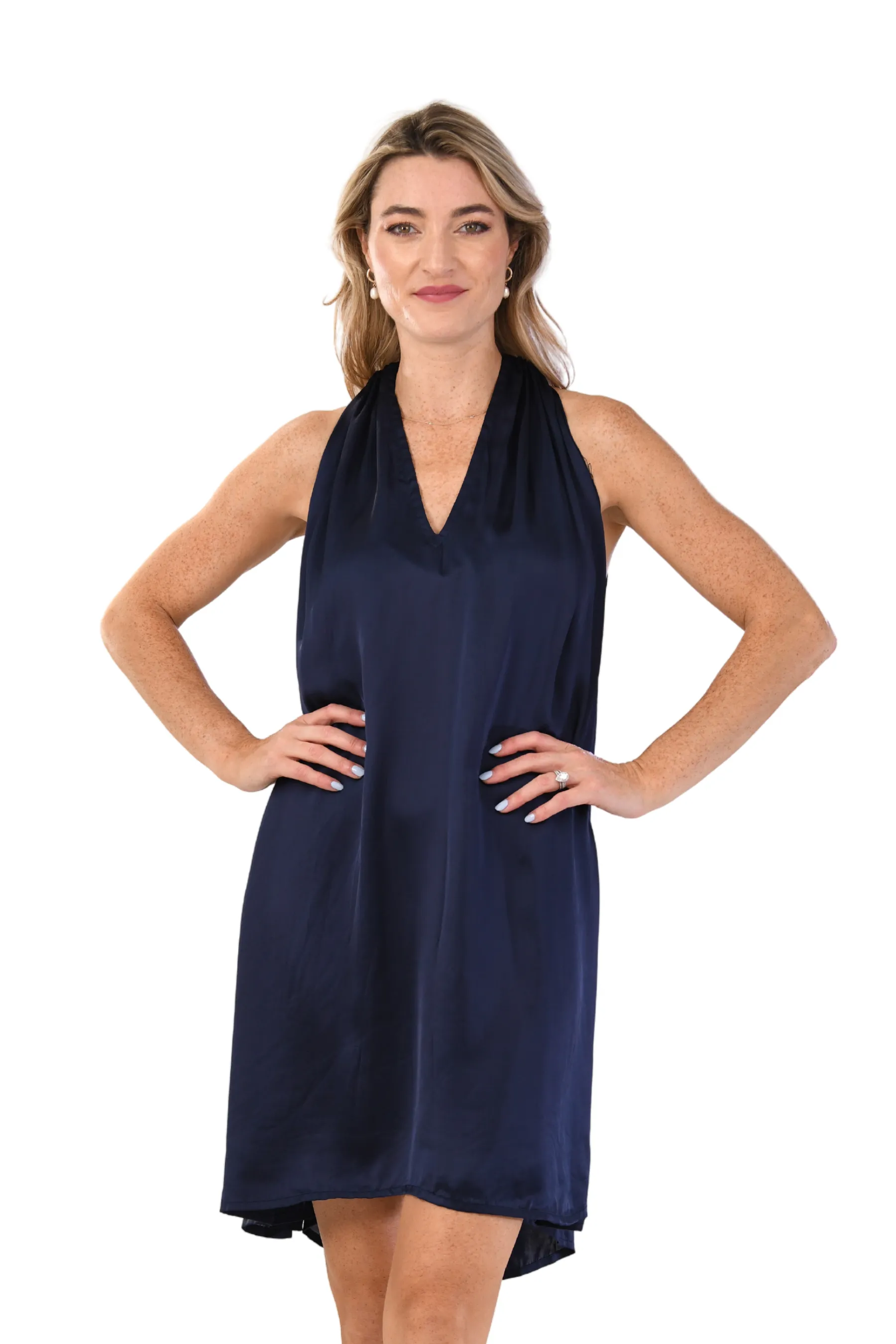 Elizabeth Dress Short / Sapphire