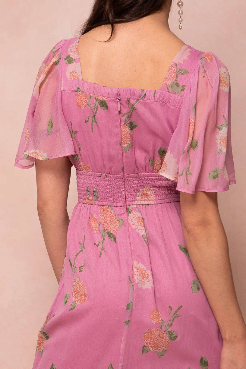 Emmaline Dress in Pink Floral - FINAL SALE