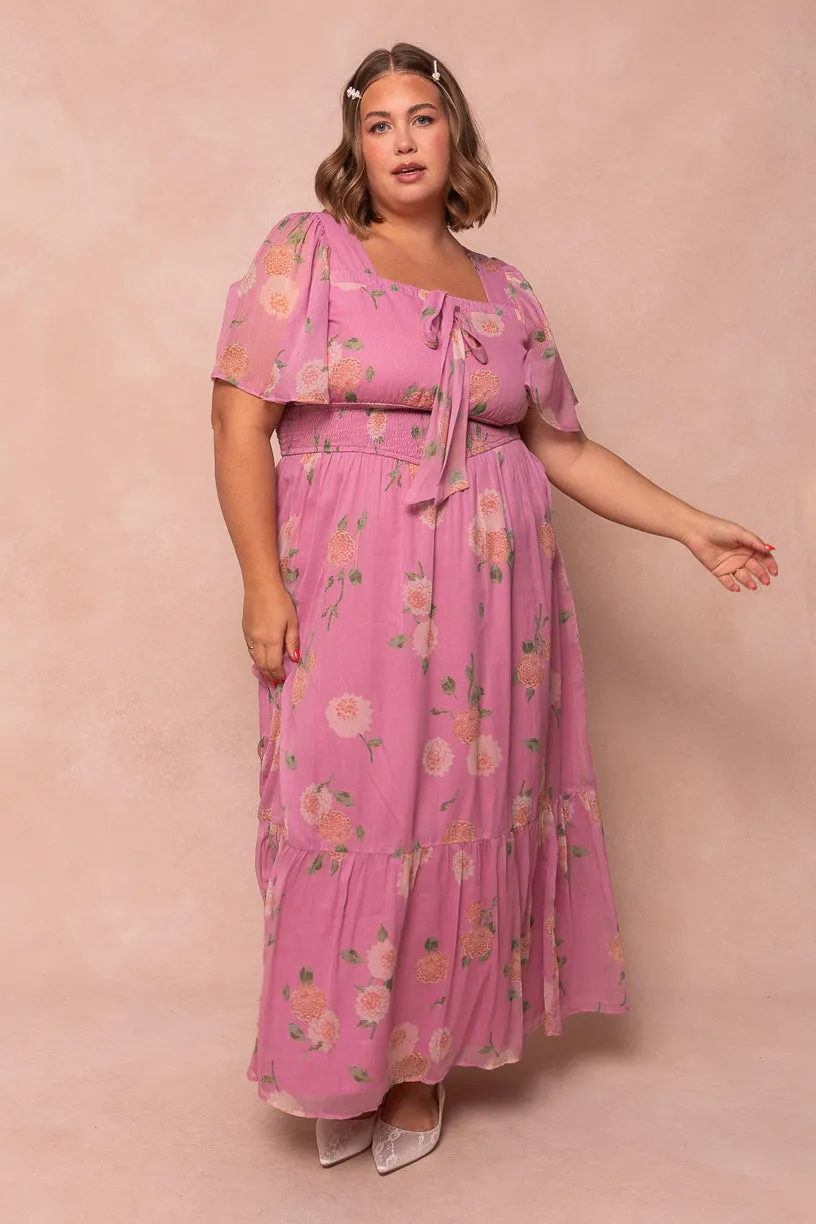 Emmaline Dress in Pink Floral - FINAL SALE