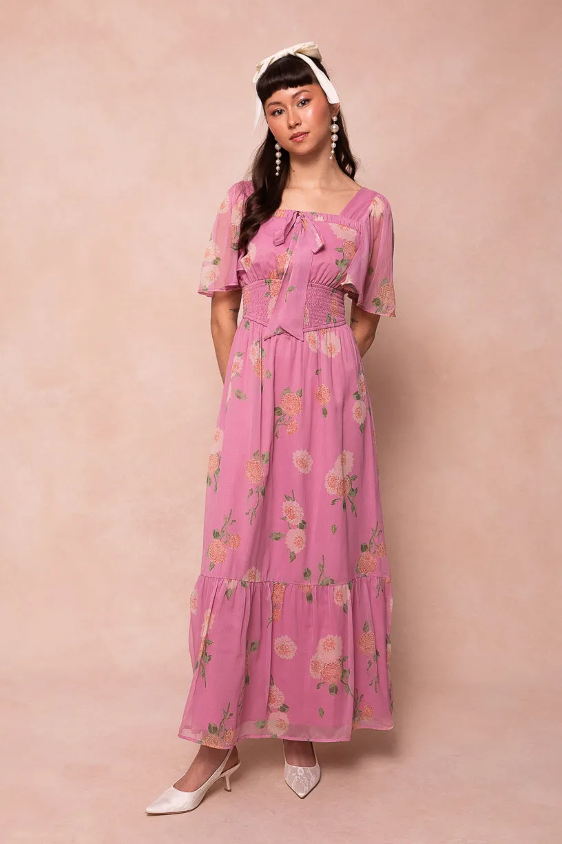 Emmaline Dress in Pink Floral - FINAL SALE