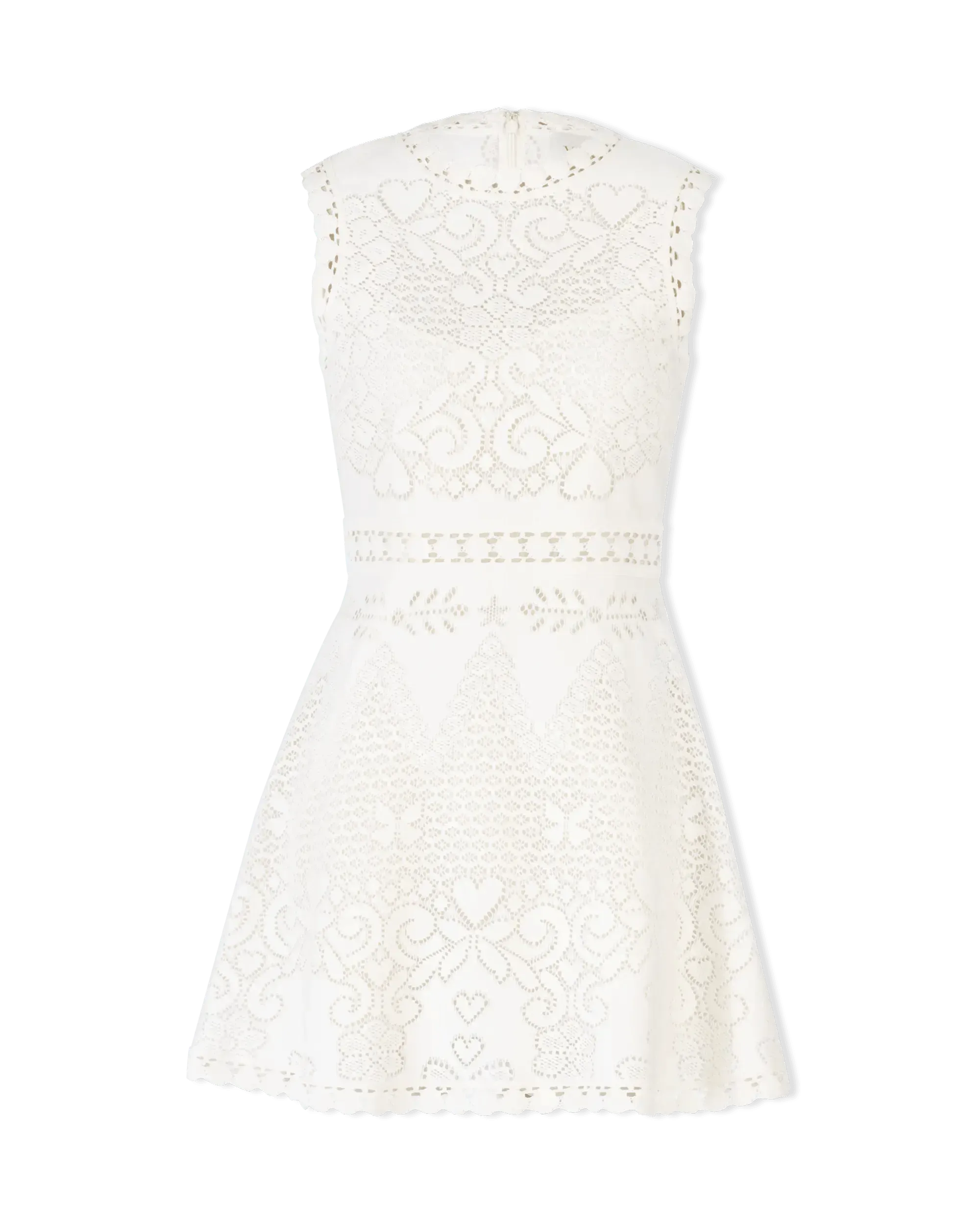 Floral Lace Short Sleeve Mini Dress