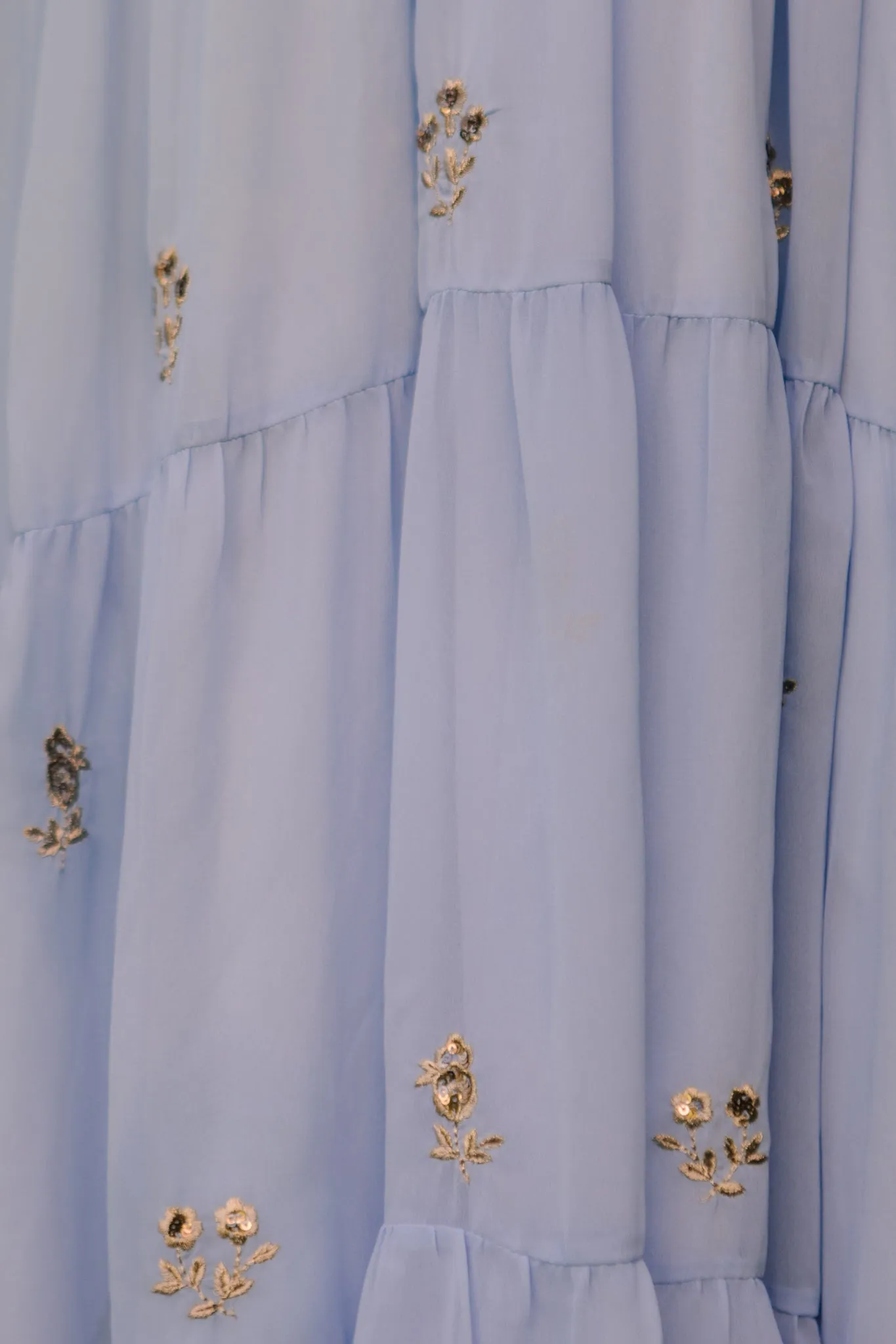 Folklore Dress in Baby Blue