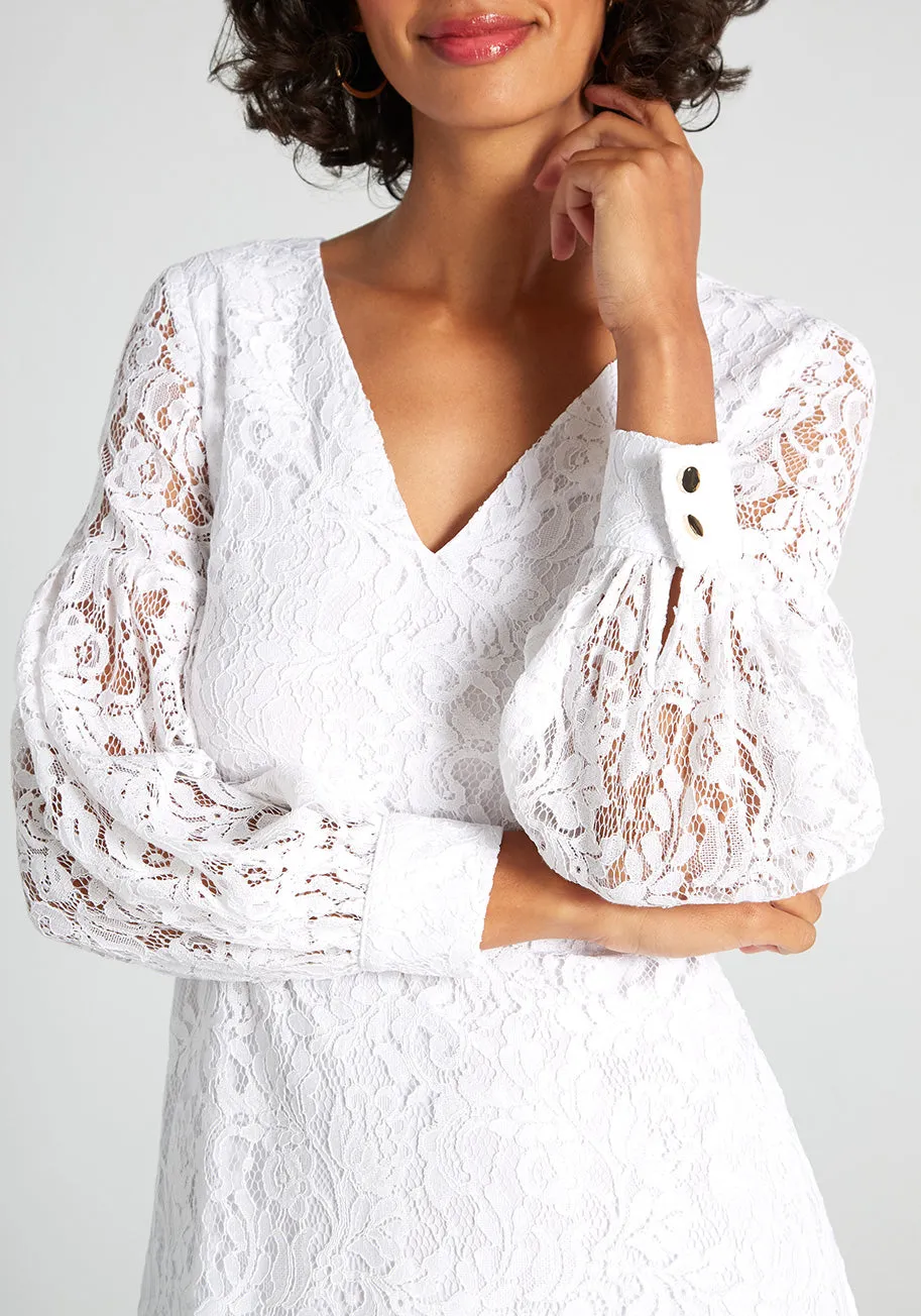 For Love and Lace Mini Dress