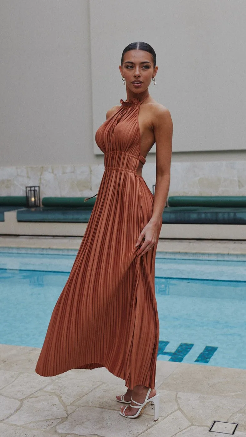 Frances Maxi Dress - Chocolate
