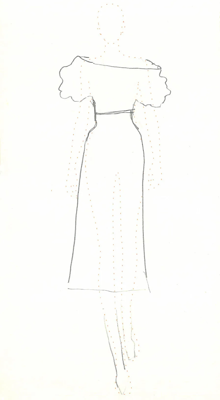Gwyneth Dress in Ivory Silk Wool Cady