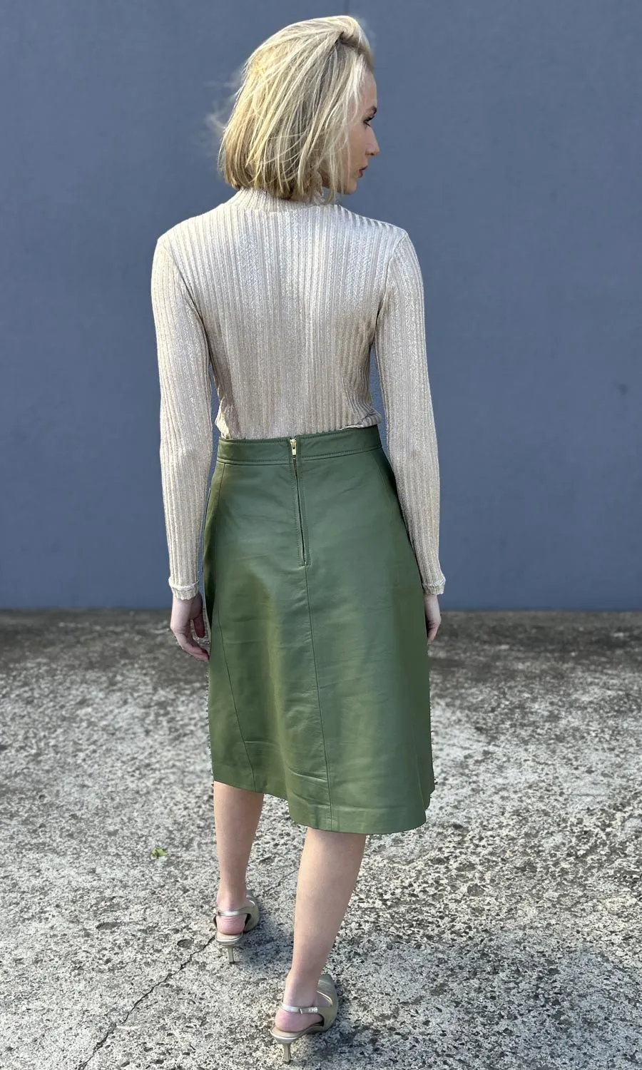 Hoss Champagne Gold Knitted Skivvy