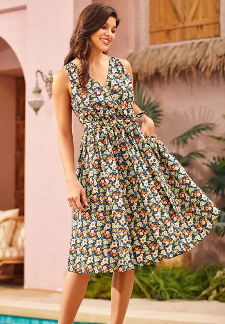 Instant Energy Faux-Wrap Dress