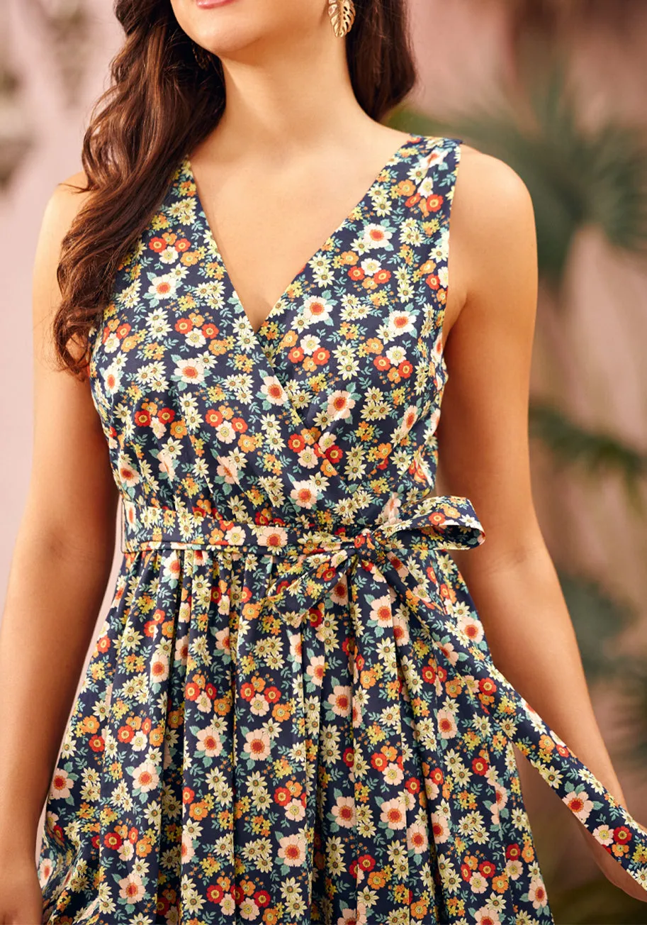 Instant Energy Faux-Wrap Dress