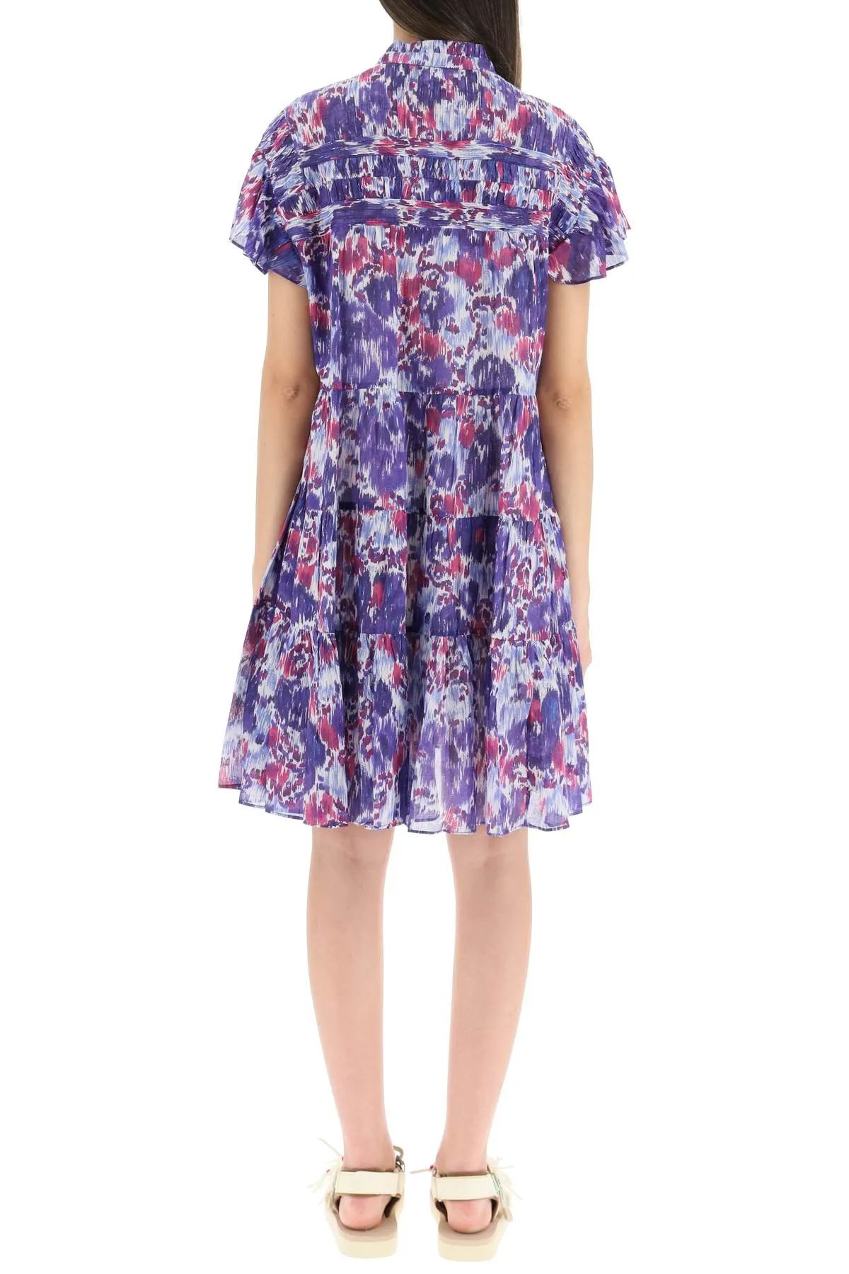 Isabel Marant Étoile Abstract Printed Ruffled Dress