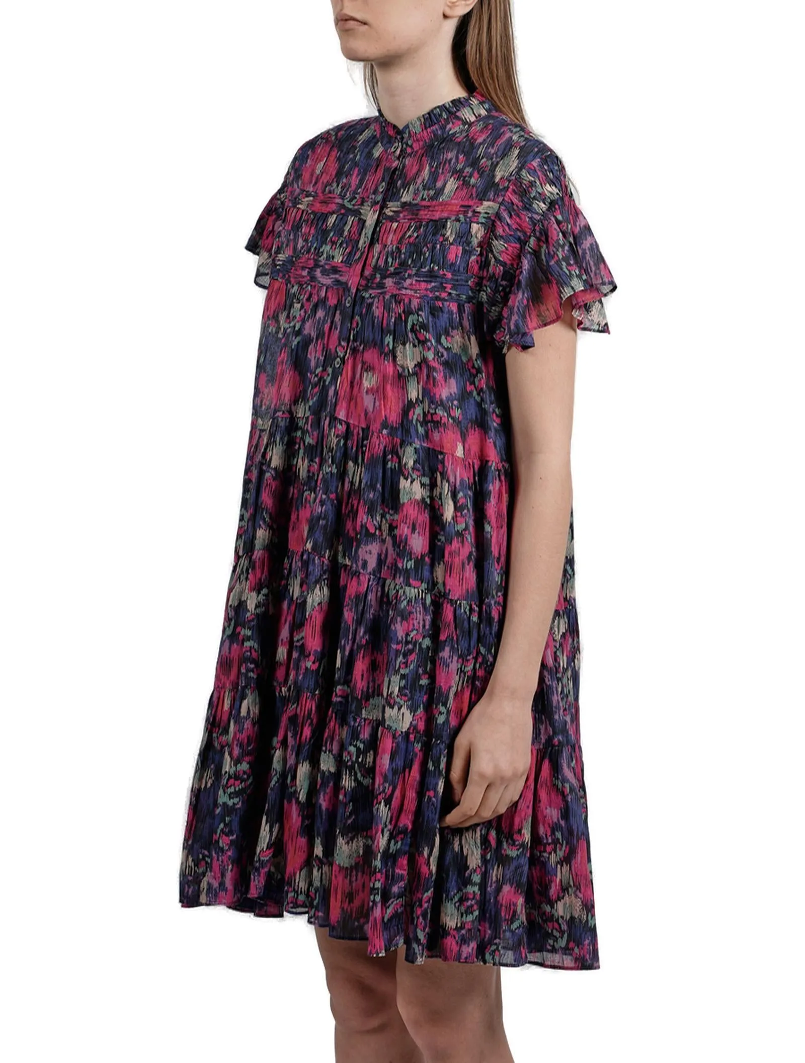 Isabel Marant Étoile Abstract Printed Ruffled Dress