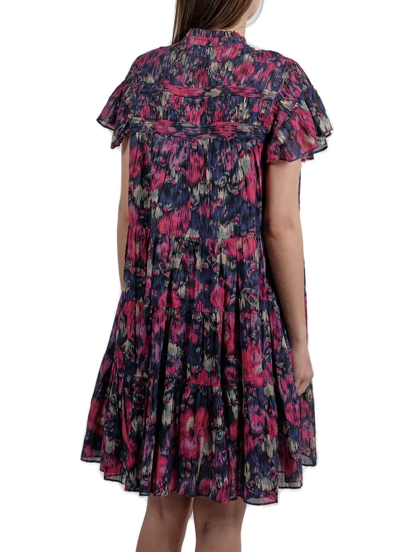 Isabel Marant Étoile Abstract Printed Ruffled Dress