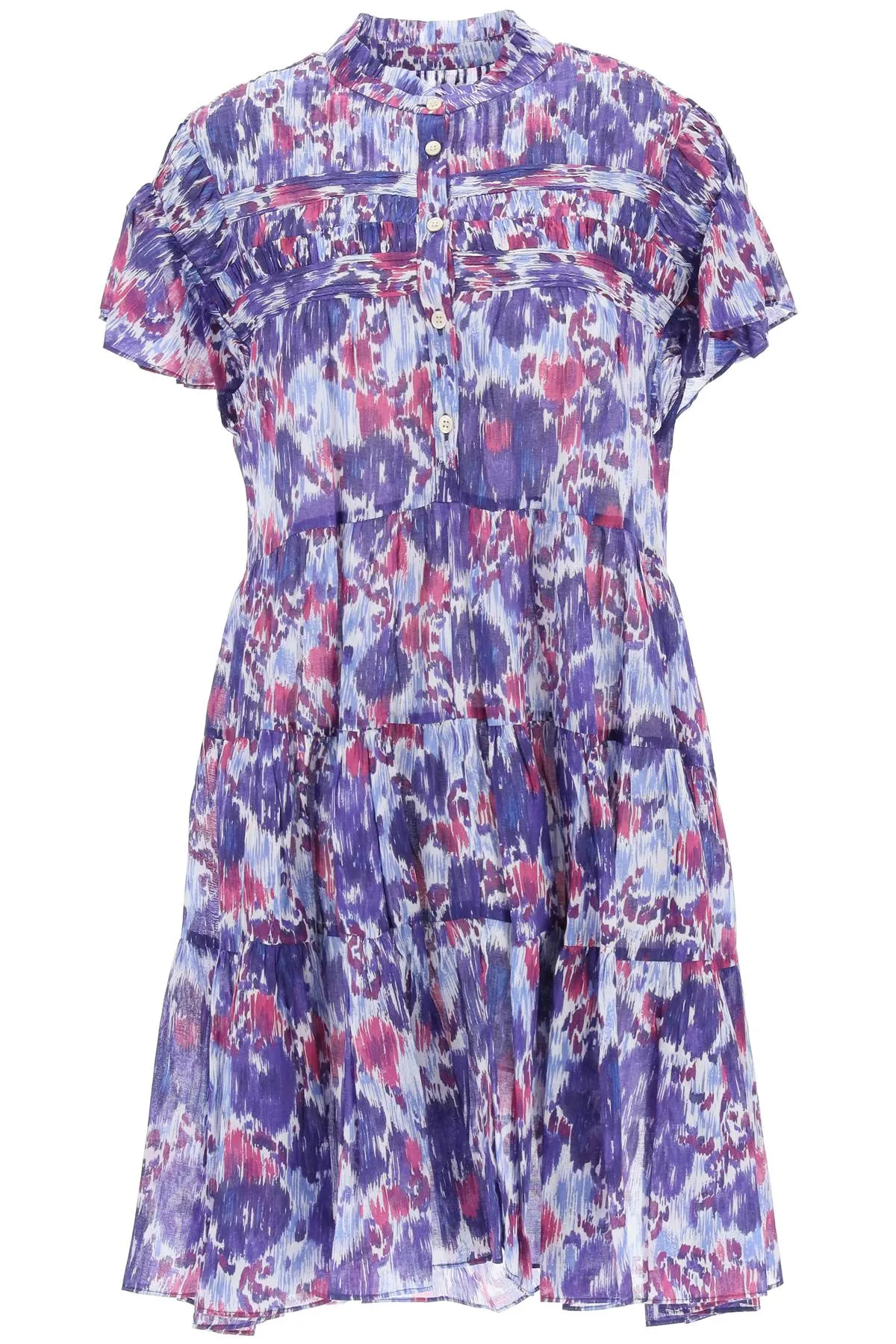 Isabel Marant Étoile Abstract Printed Ruffled Dress